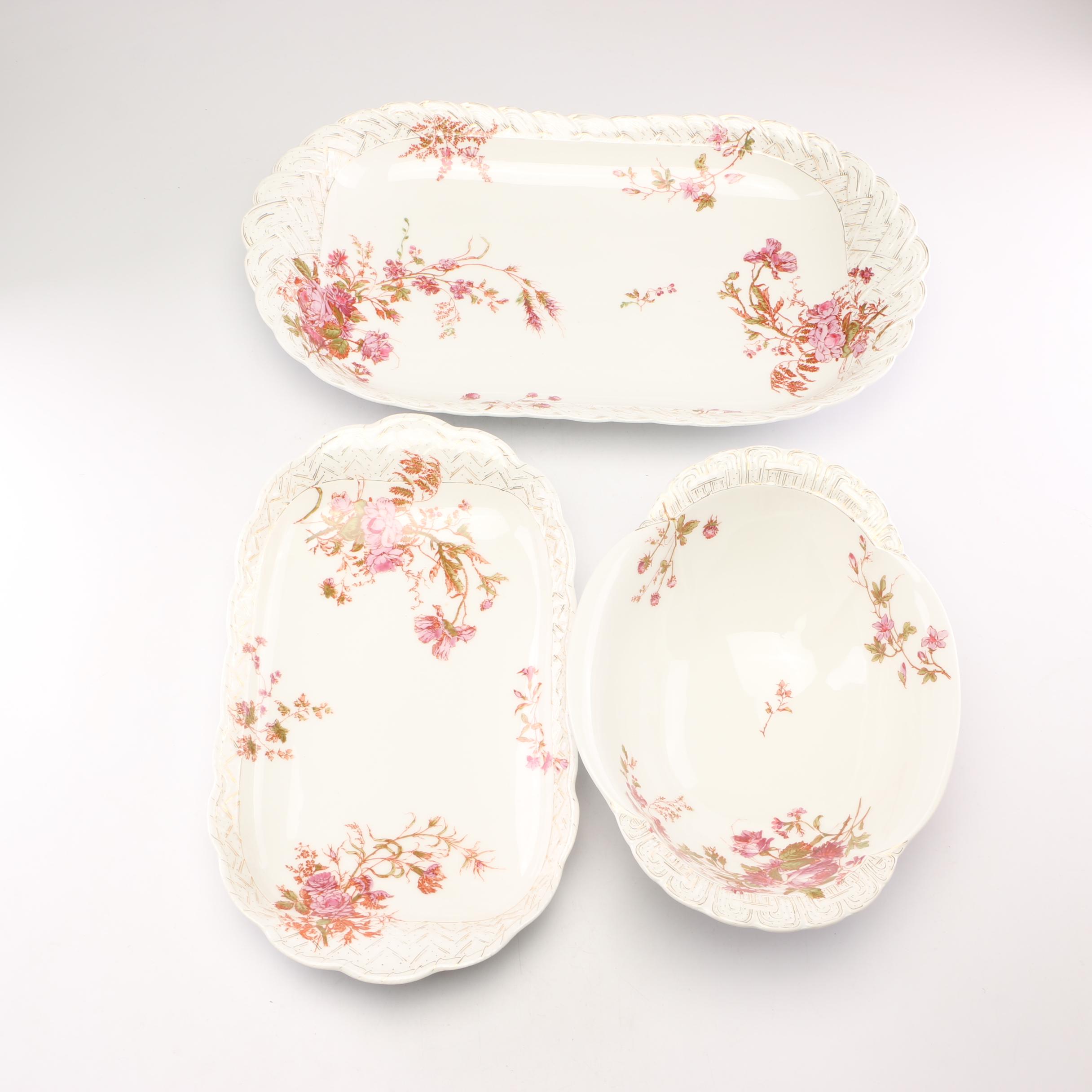 Haviland Porcelain Serving Dishes, 1876-1889