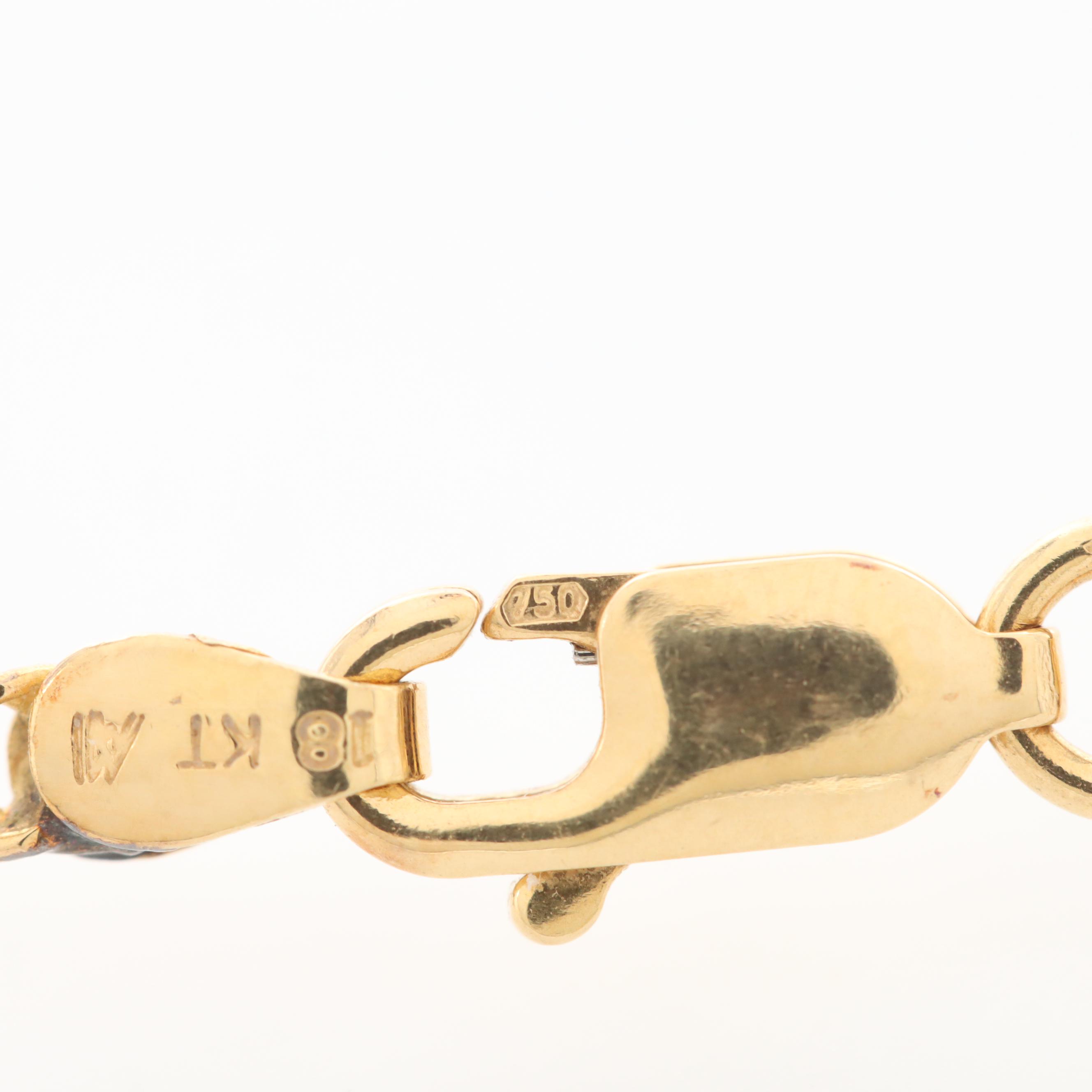 18K Yellow Gold Double Link Curb Chain