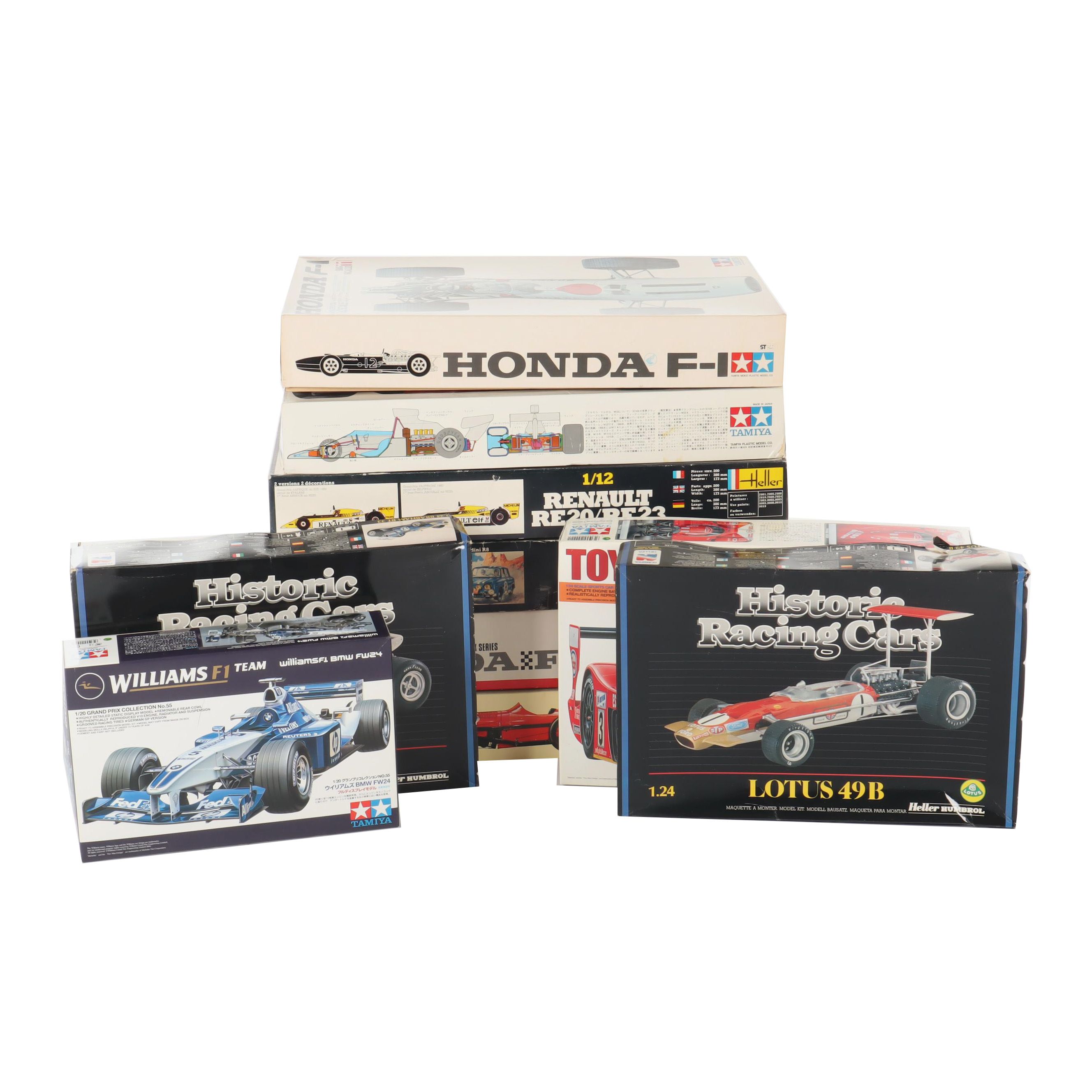 F-1 Race Car Plastic Model Kits, Late 20th Century
