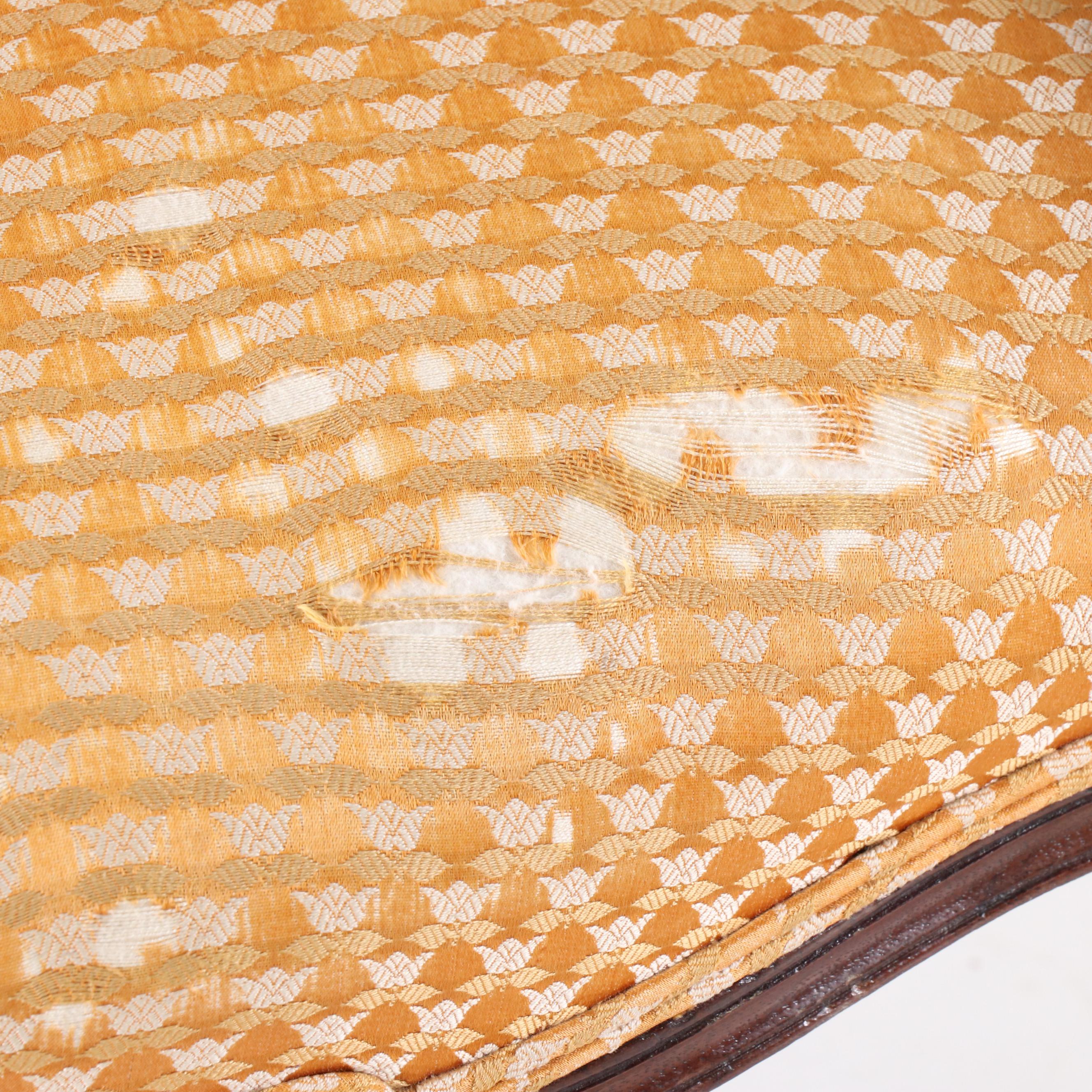 Pair of George III Rococo Style Carved Wooden Parlor Chairs, Early 20th Century