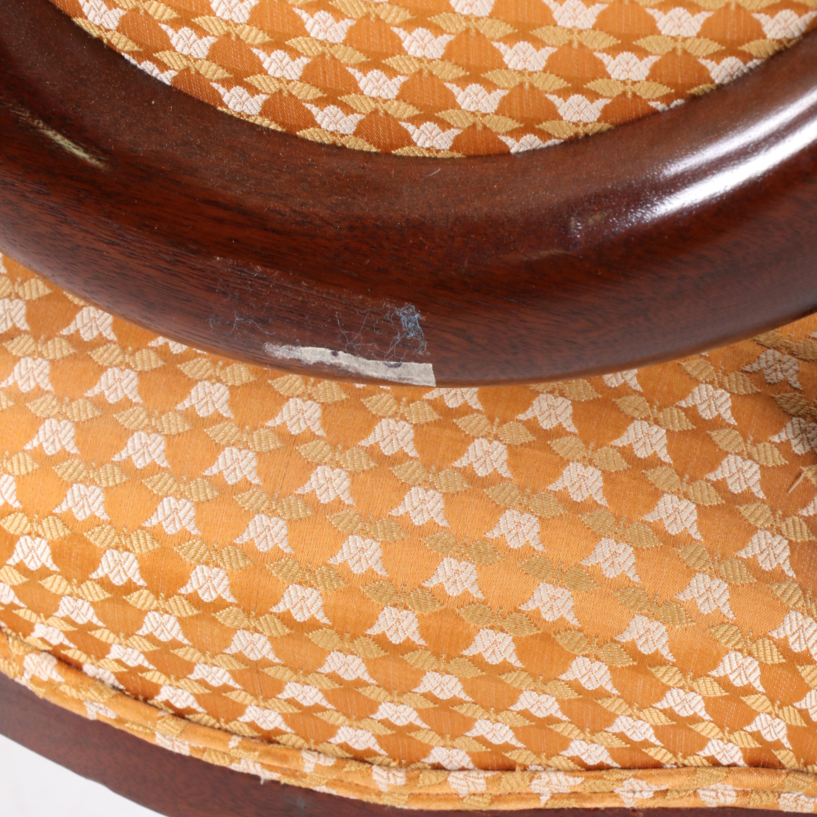 Pair of George III Rococo Style Carved Wooden Parlor Chairs, Early 20th Century