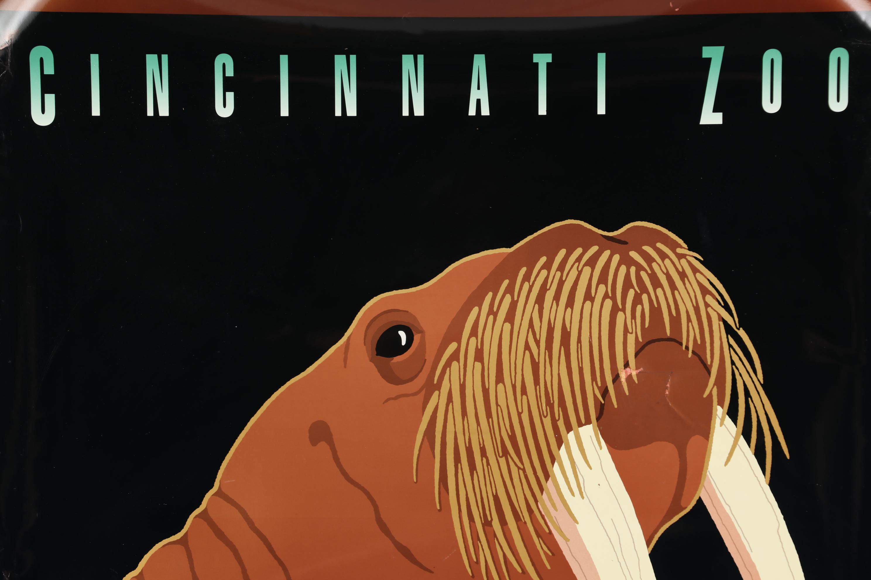 Dan Gilbert 1990 Lithograph Poster "Cincinnati Zoo"