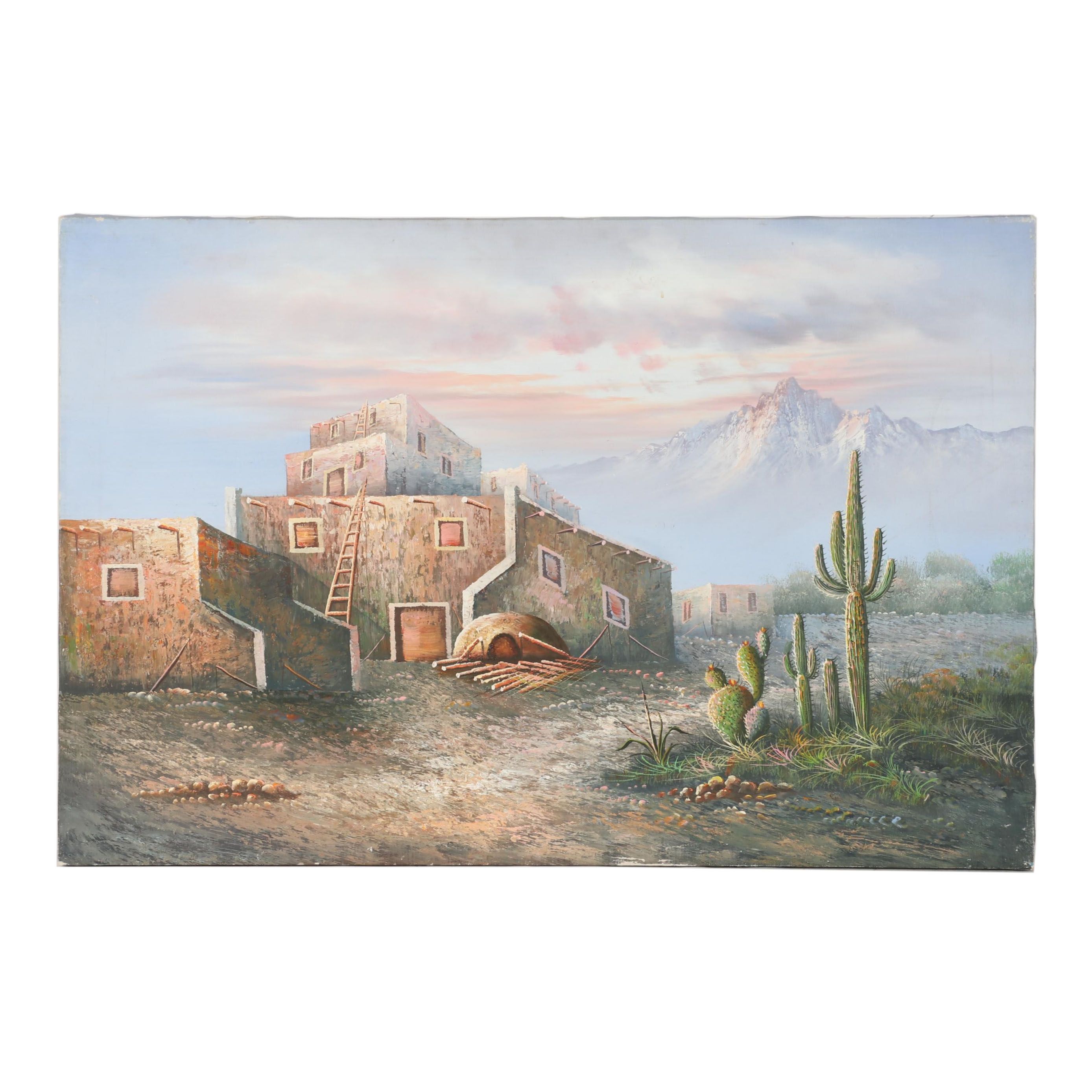 Southwestern Landscape Oil Painting