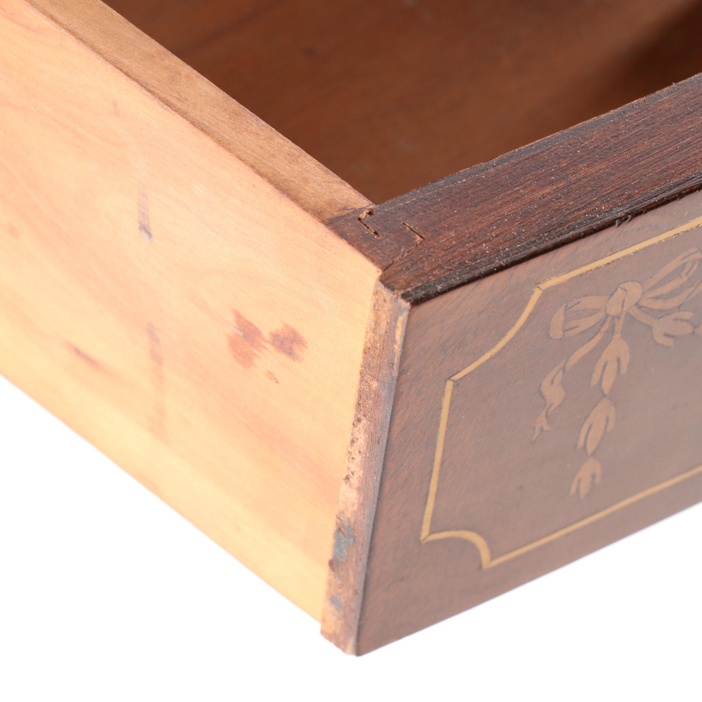 Regency Style Mahogany and Satinwood Ladies Desk with Tambour Doors, Vintage