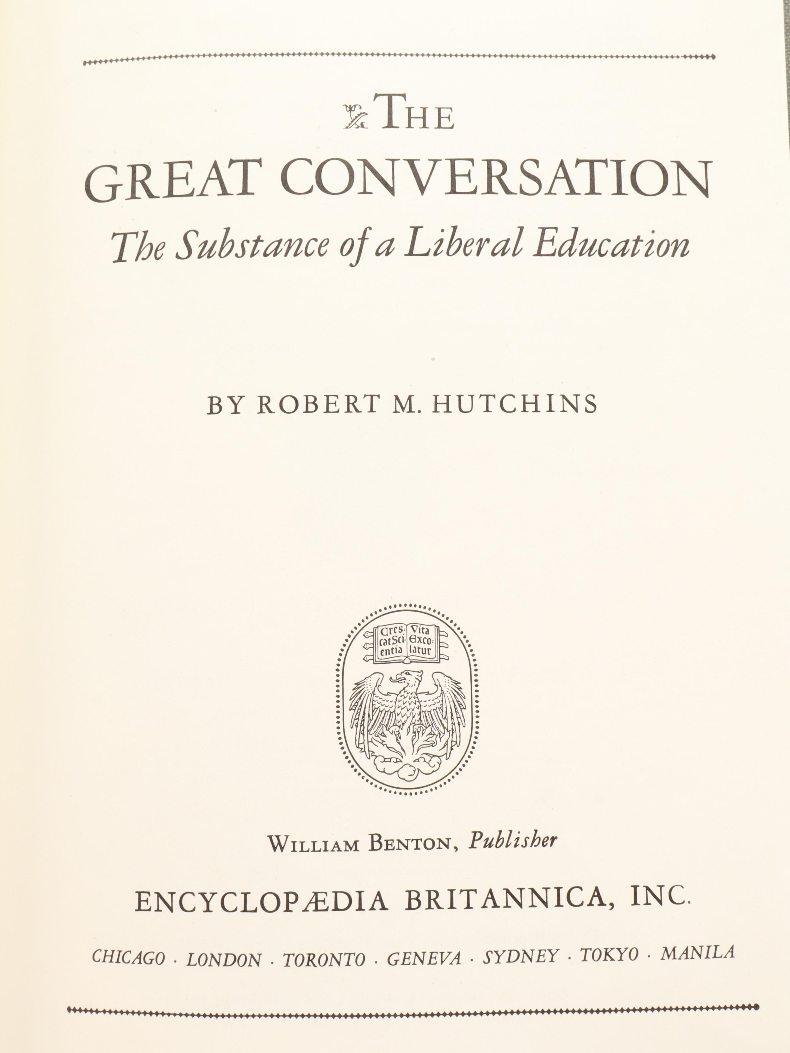 Encyclopedia Britannica "Great Books of the Western World" 54 Volume Set