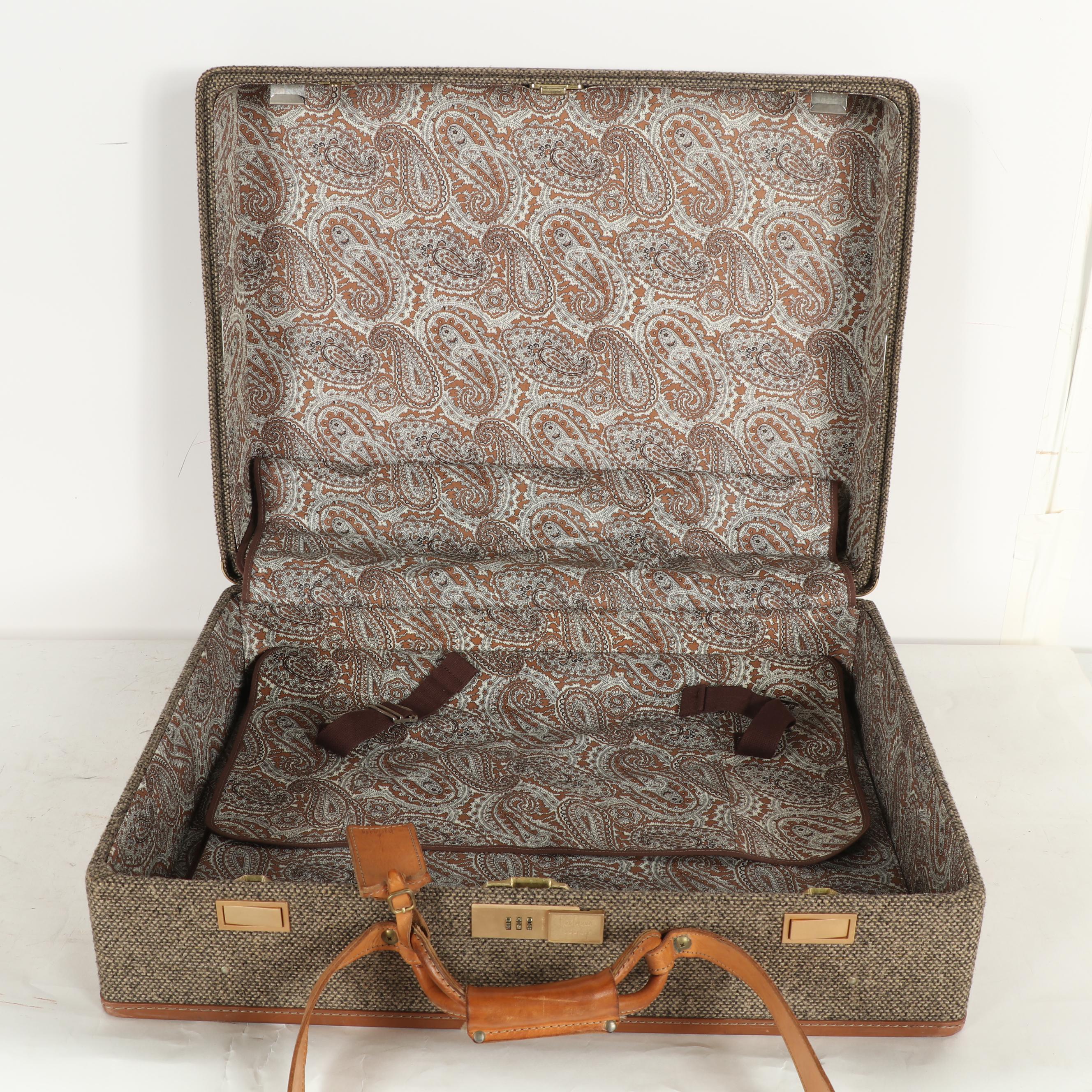 Hartmann Luggage in Tweed and Leather, Vintage