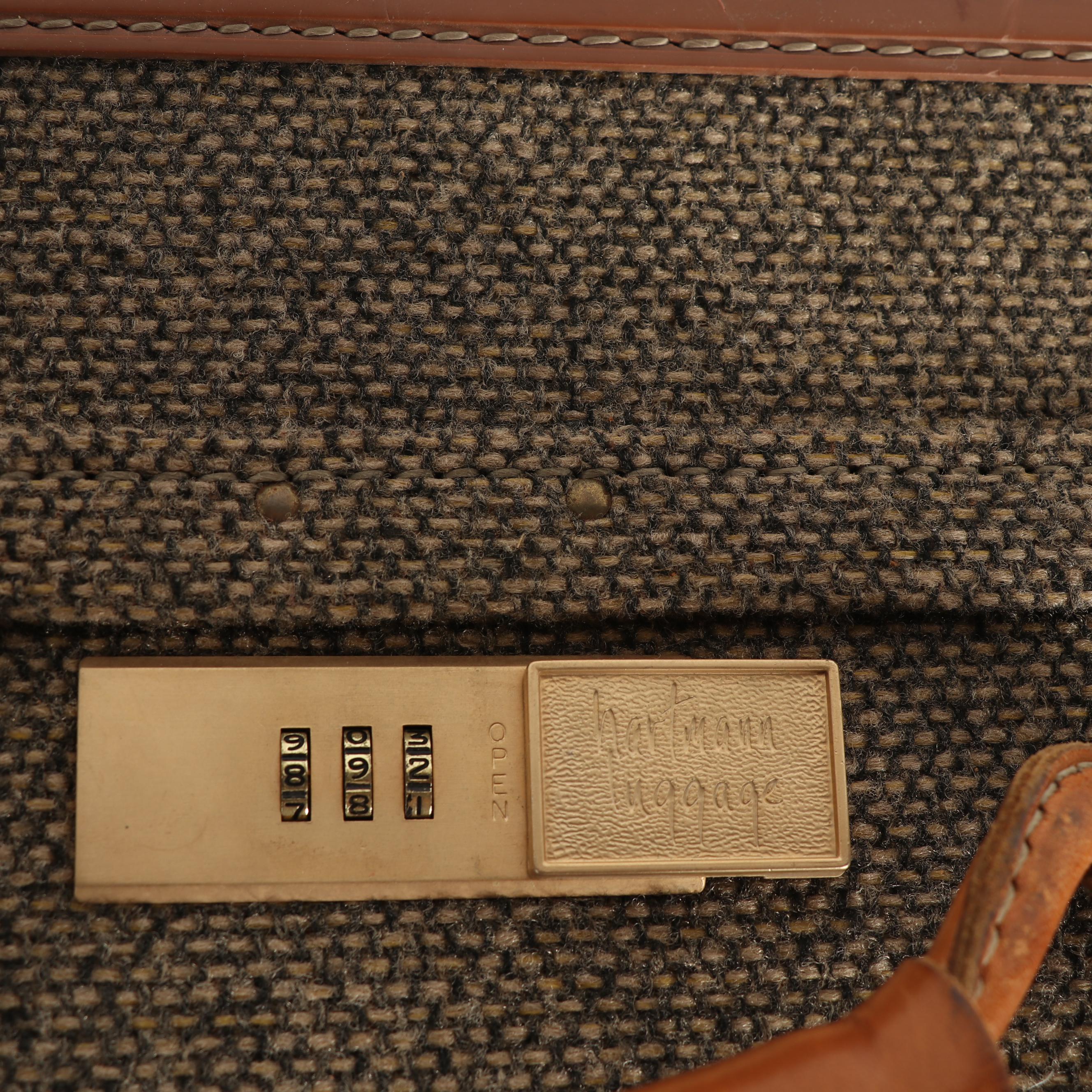 Hartmann Luggage in Tweed and Leather, Vintage