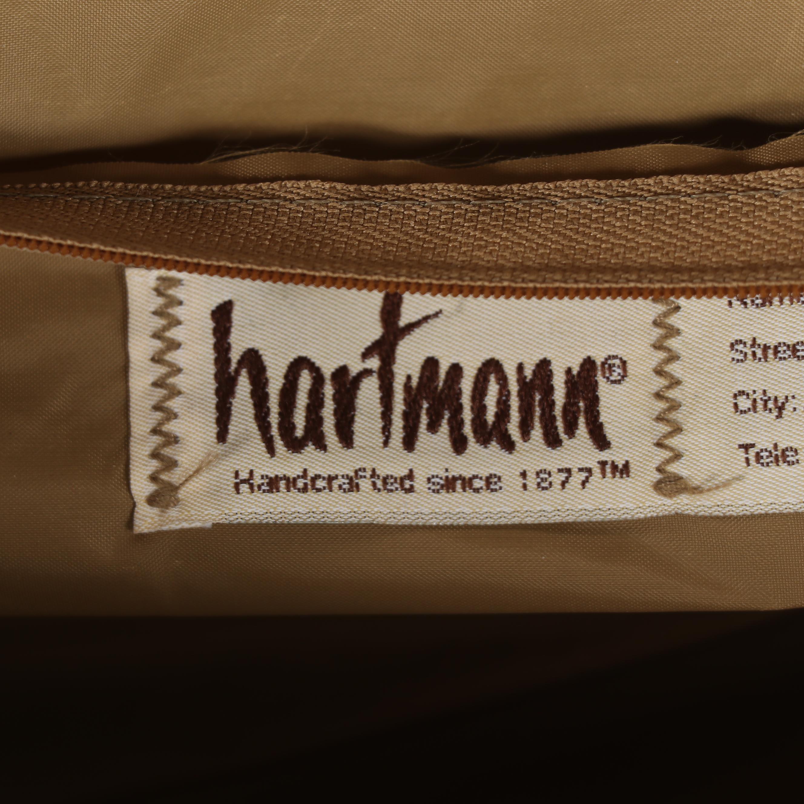 Hartmann Luggage in Tweed and Leather, Vintage