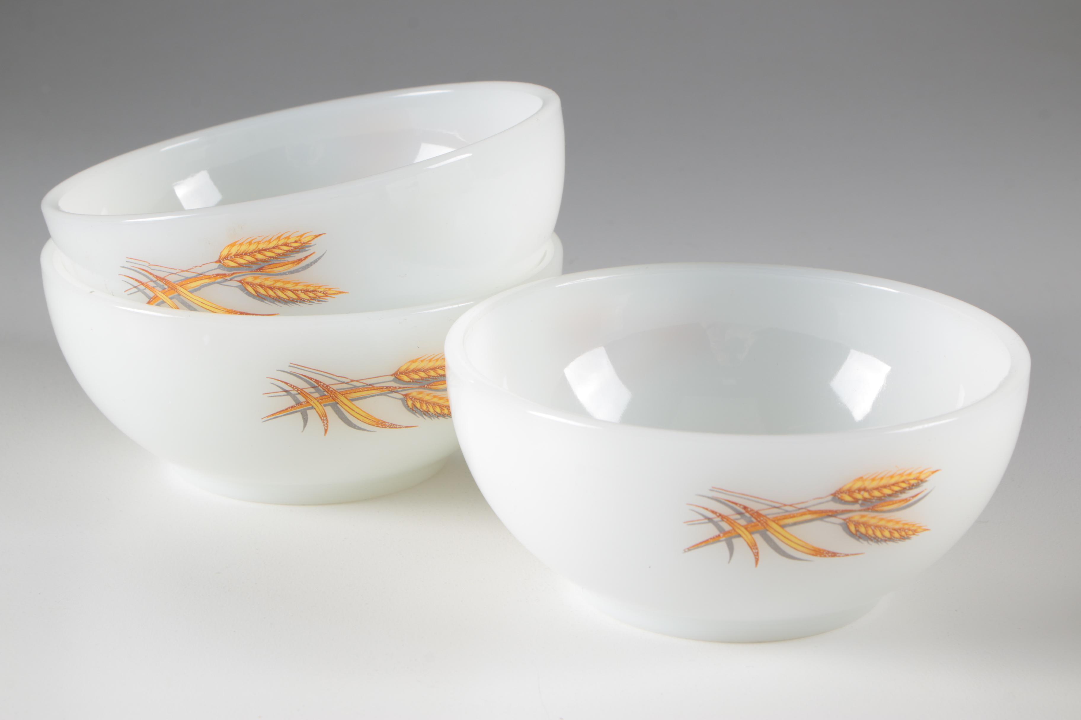 Anchor Hocking/Fire King "Wheat" Glass and Pyrex "Butterfly Gold" Bakeware