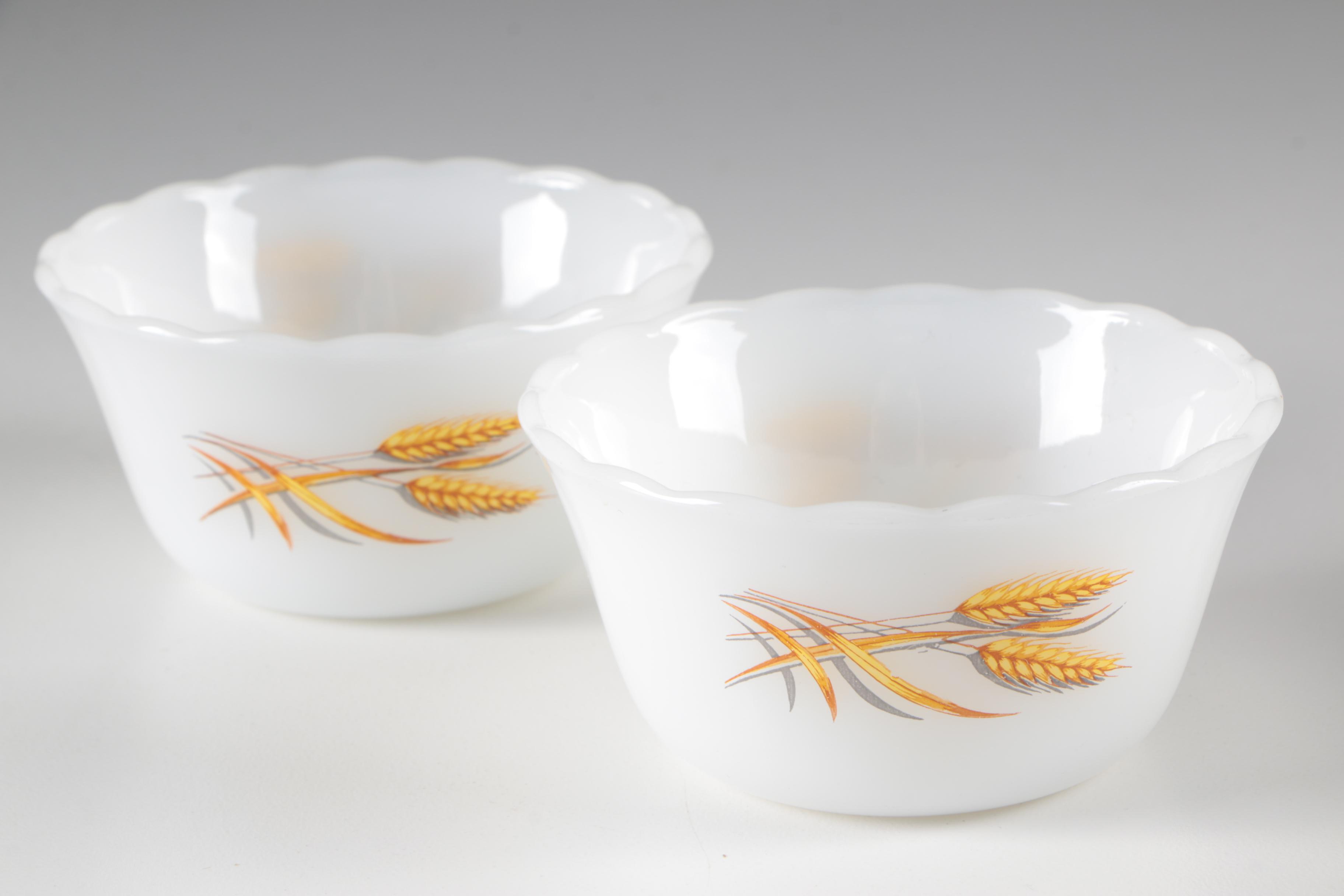 Anchor Hocking/Fire King "Wheat" Glass and Pyrex "Butterfly Gold" Bakeware