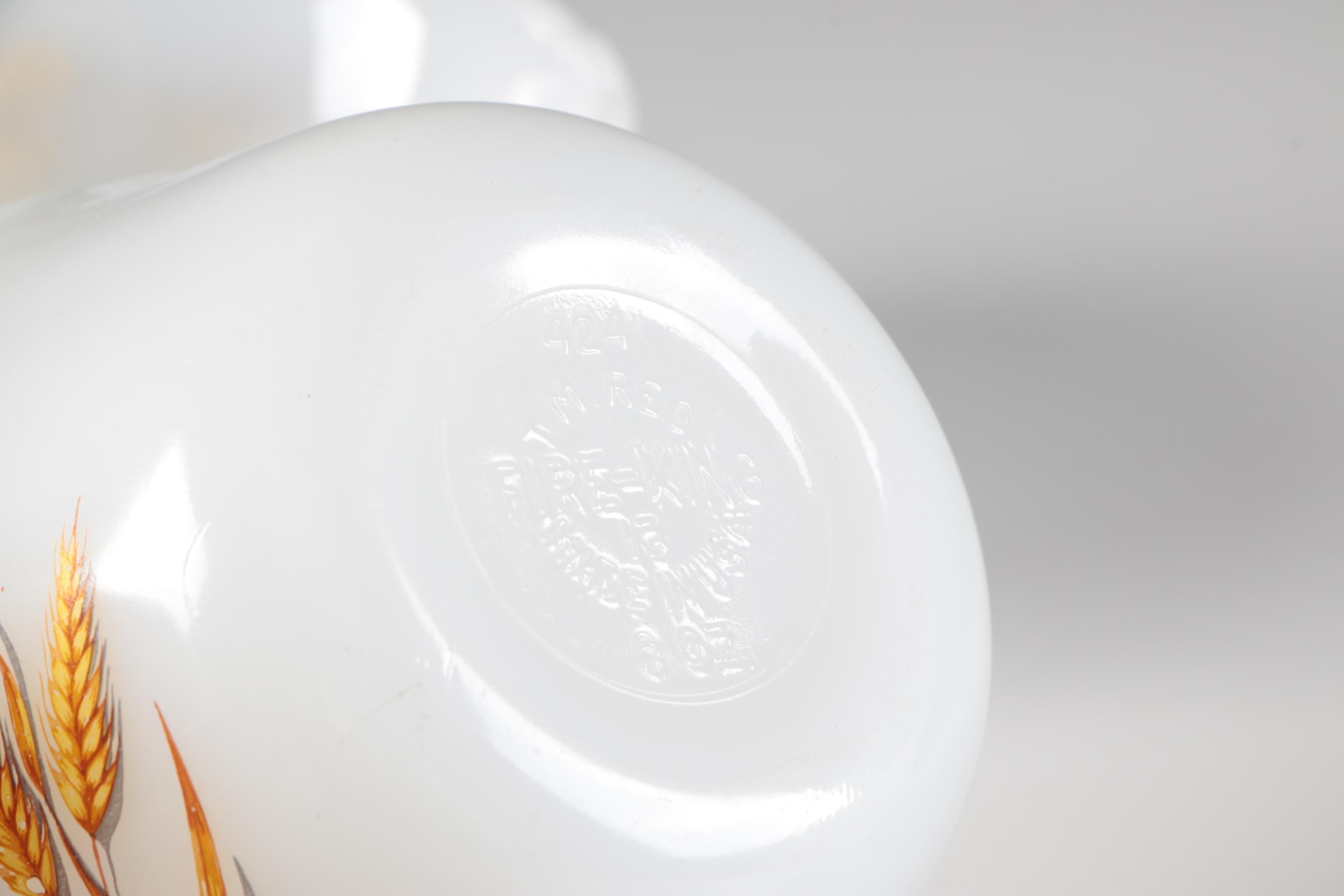 Anchor Hocking/Fire King "Wheat" Glass and Pyrex "Butterfly Gold" Bakeware