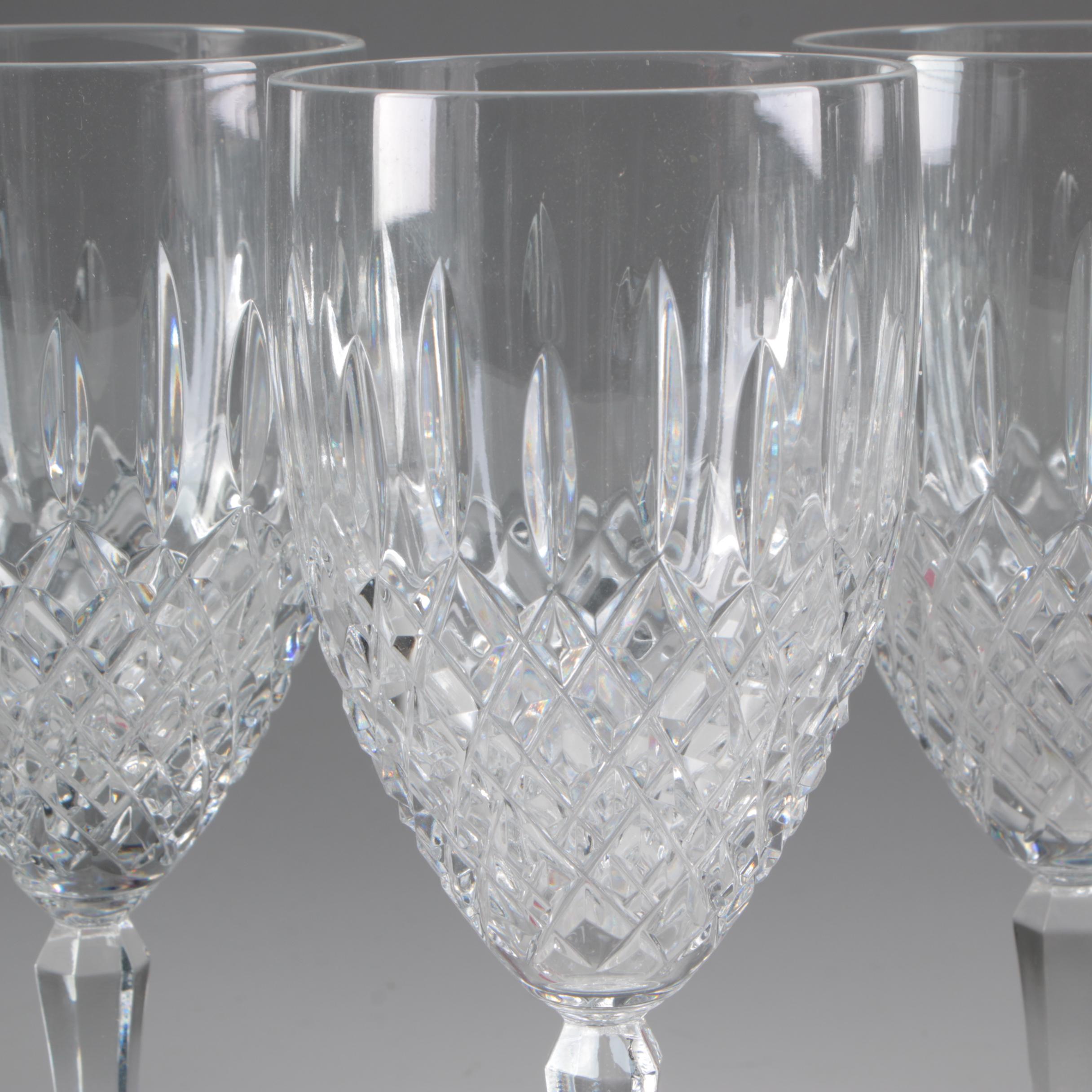 Waterford "Lismore" and "Ashland" with Lenox and Royal Doulton Crystal Stemware
