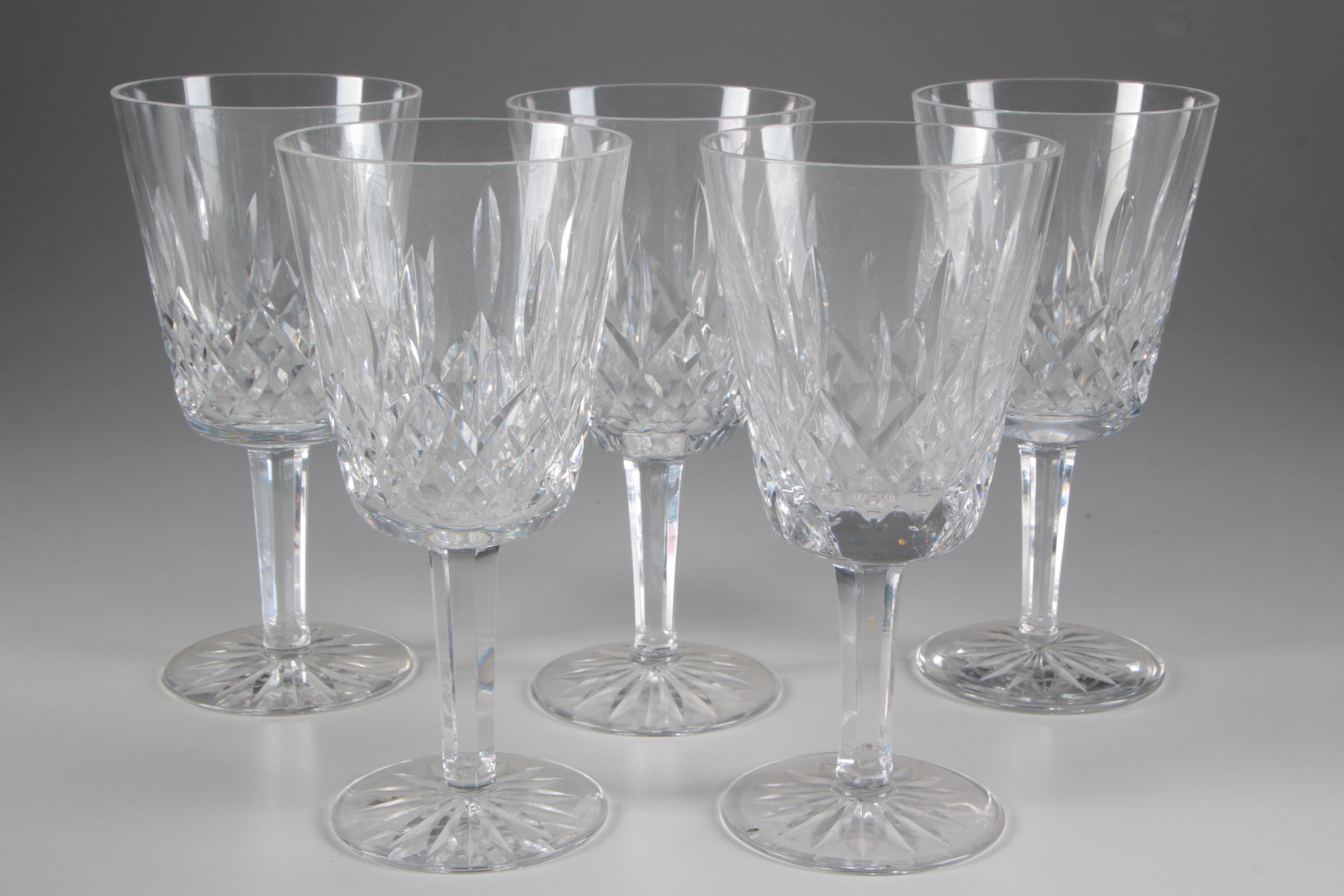 Waterford "Lismore" and "Ashland" with Lenox and Royal Doulton Crystal Stemware
