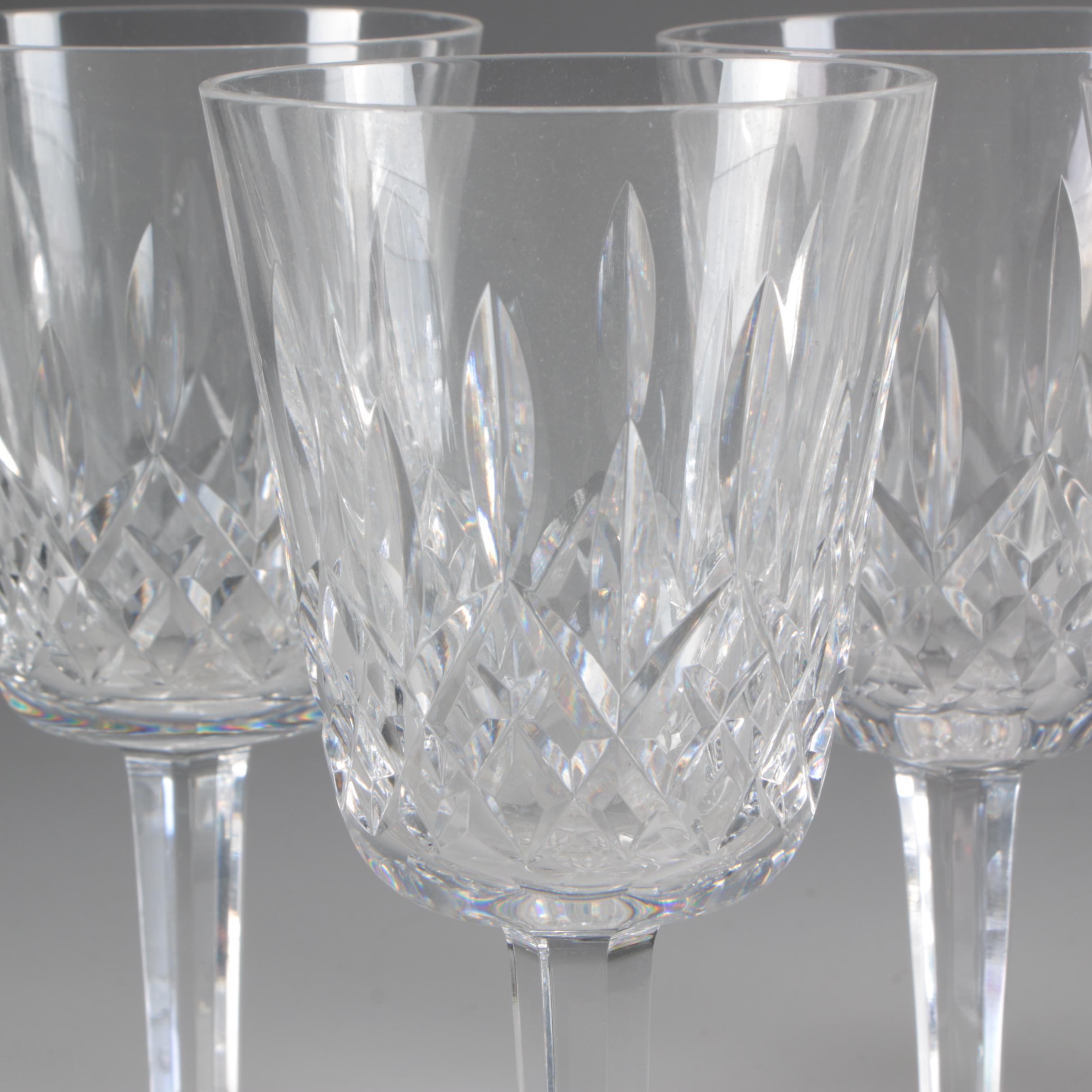 Waterford "Lismore" and "Ashland" with Lenox and Royal Doulton Crystal Stemware