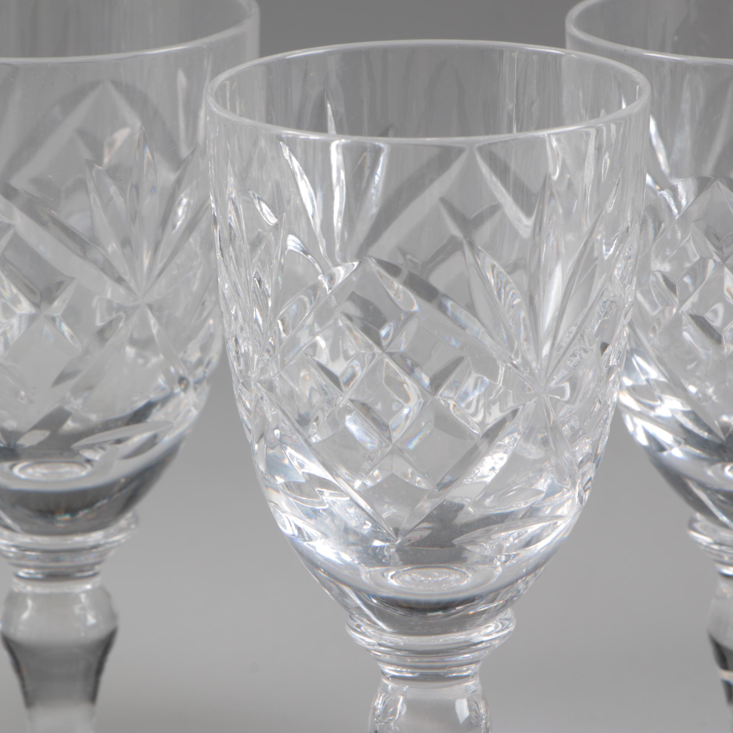 Waterford "Lismore" and "Ashland" with Lenox and Royal Doulton Crystal Stemware