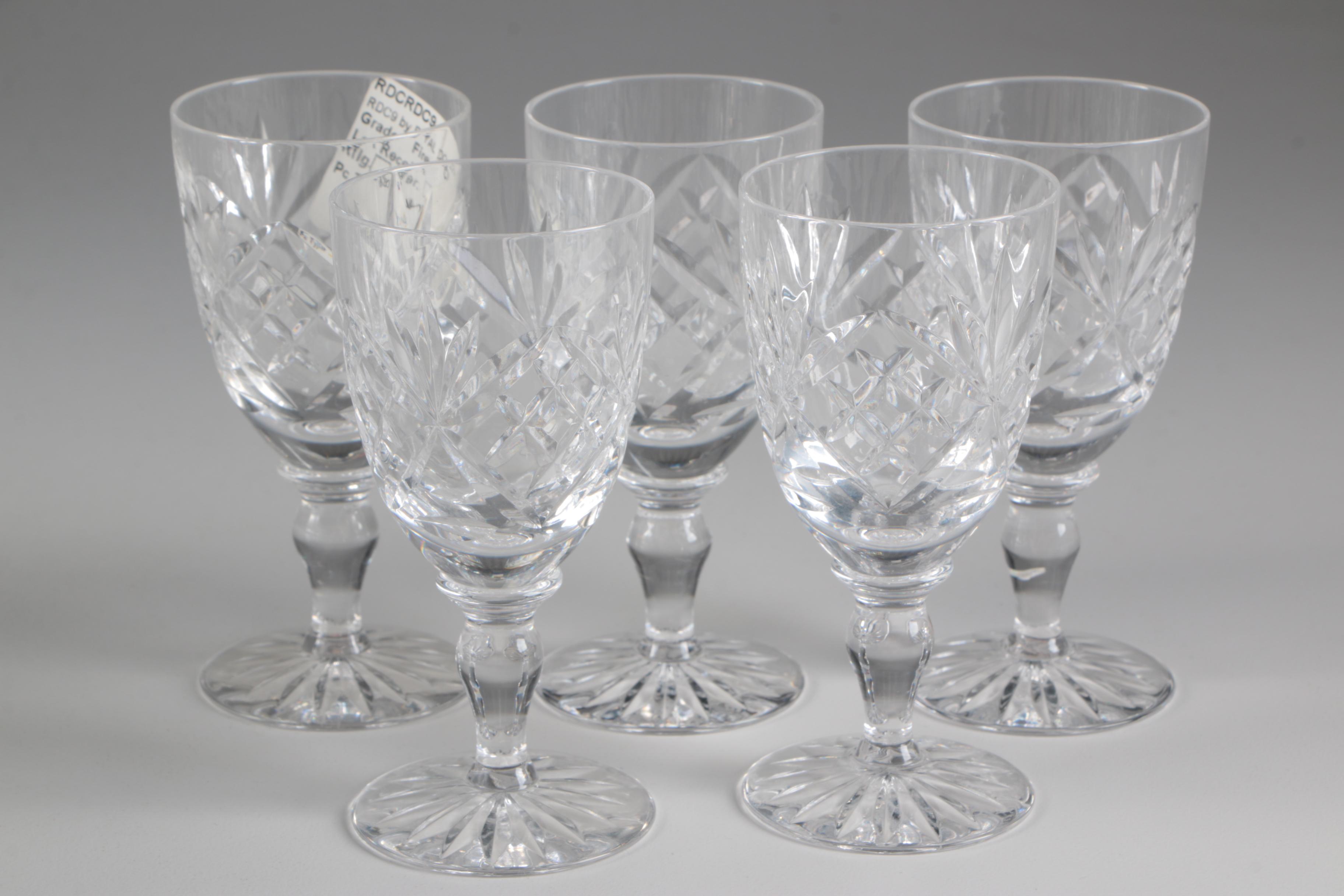 Waterford "Lismore" and "Ashland" with Lenox and Royal Doulton Crystal Stemware