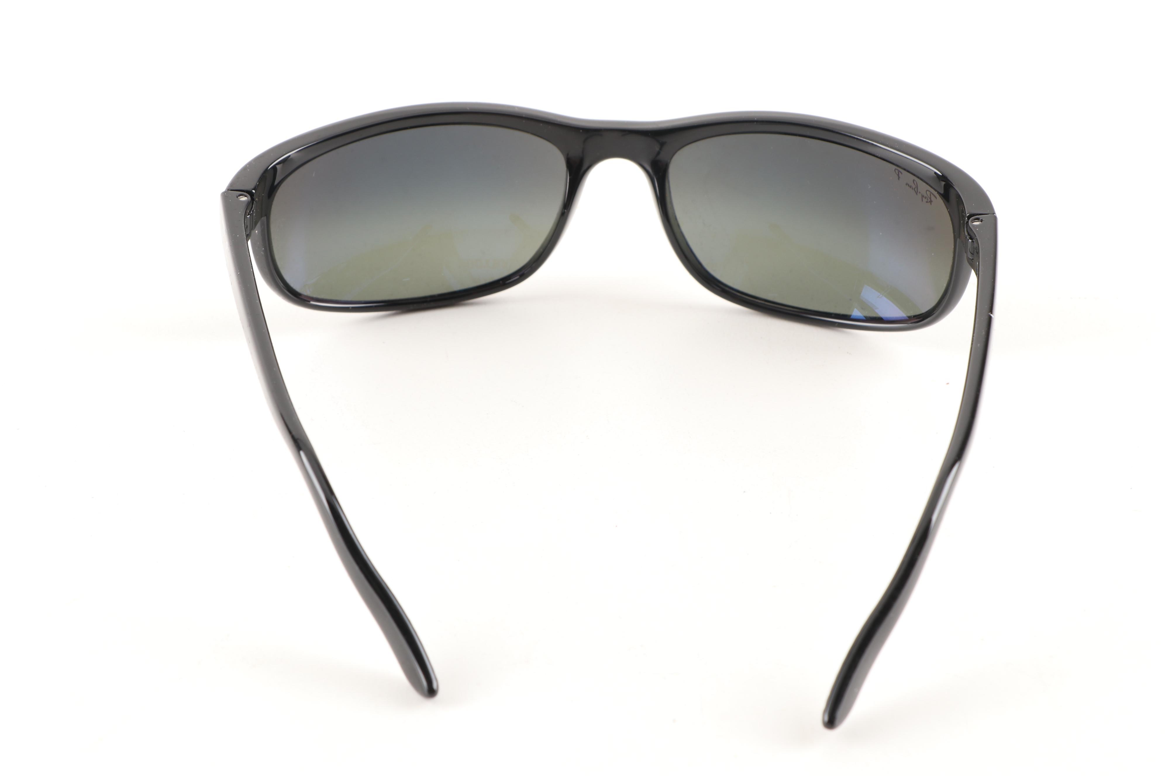 Ray-Ban RB 2027 Predator Polarized De Luxe Sunglasses in Black with Case