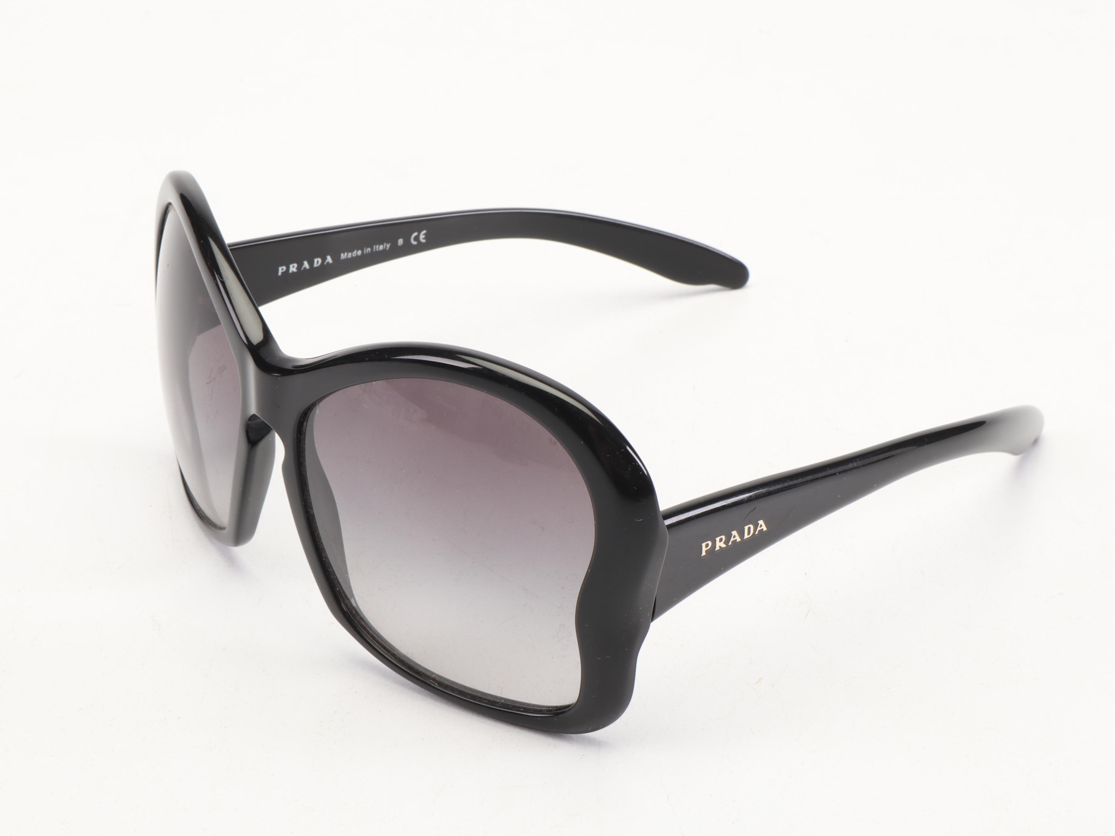 Prada Butterfly Frame Sunglasses in Black