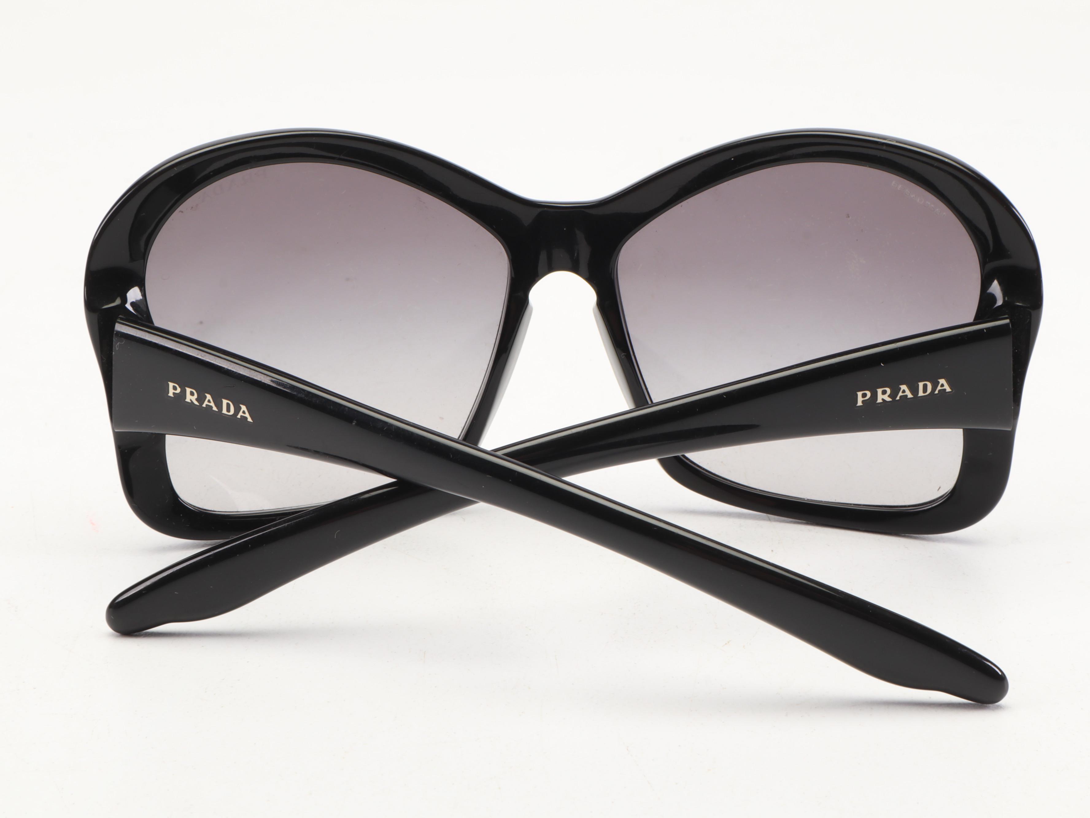 Prada Butterfly Frame Sunglasses in Black