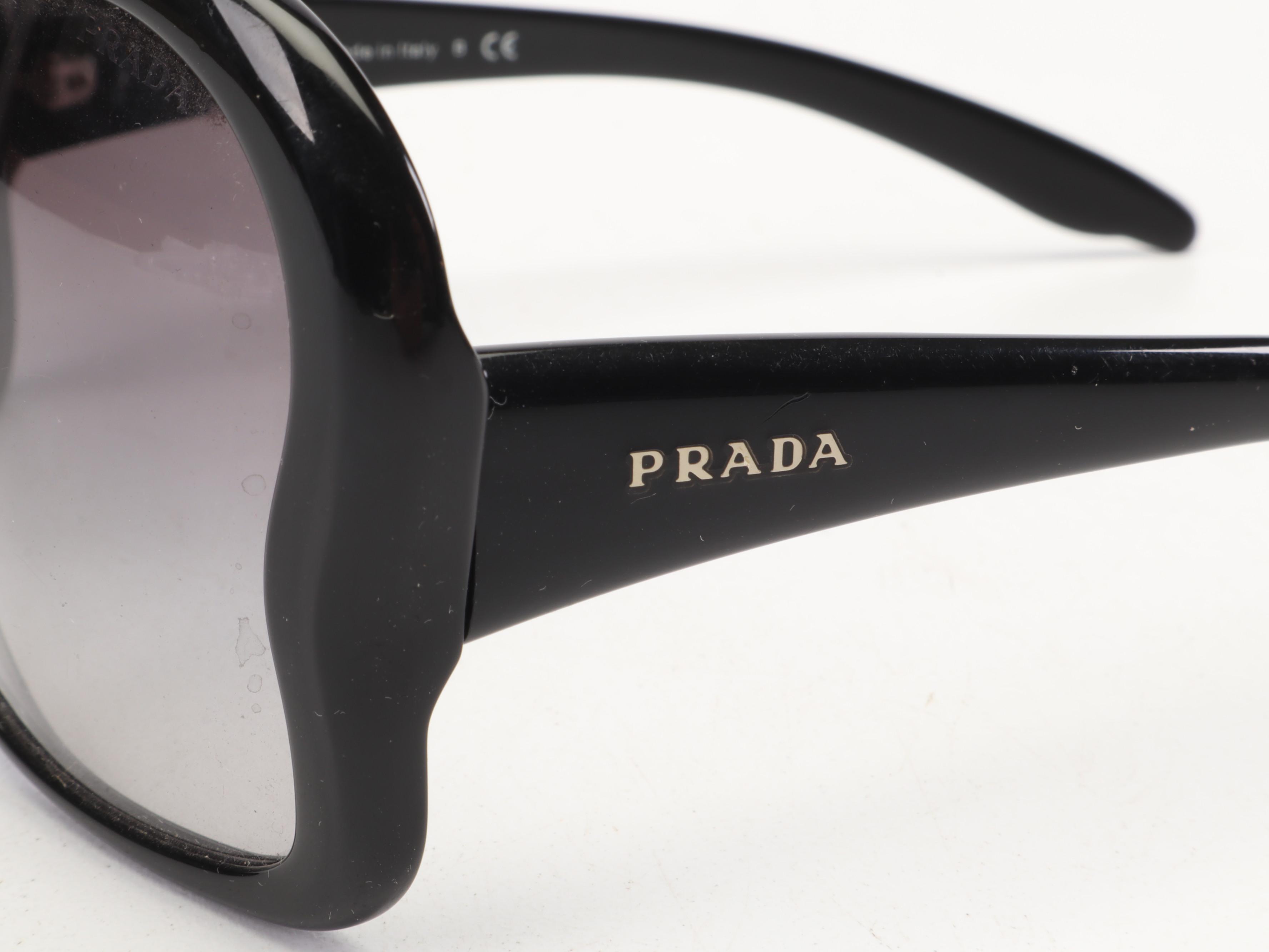 Prada Butterfly Frame Sunglasses in Black