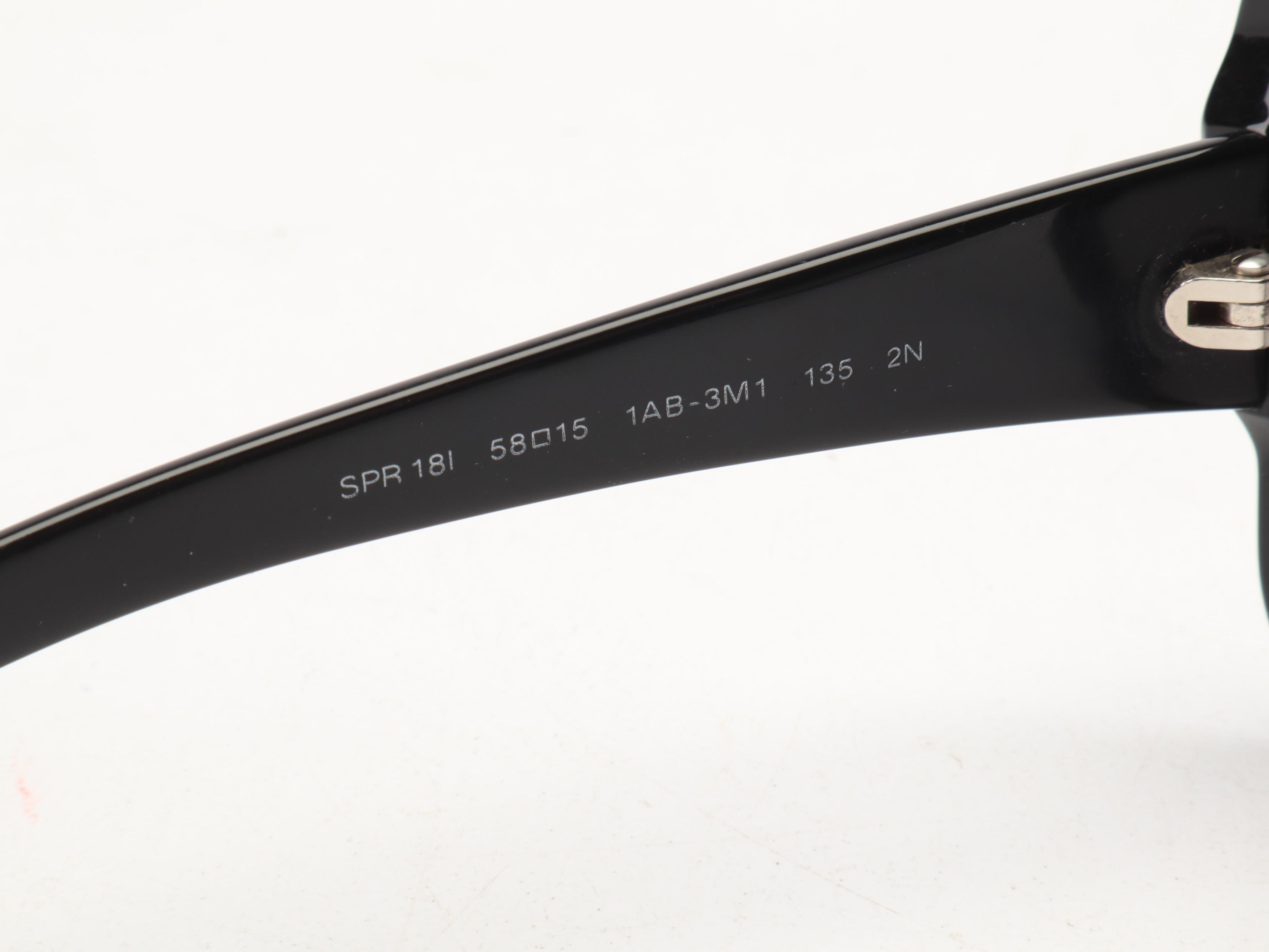 Prada Butterfly Frame Sunglasses in Black