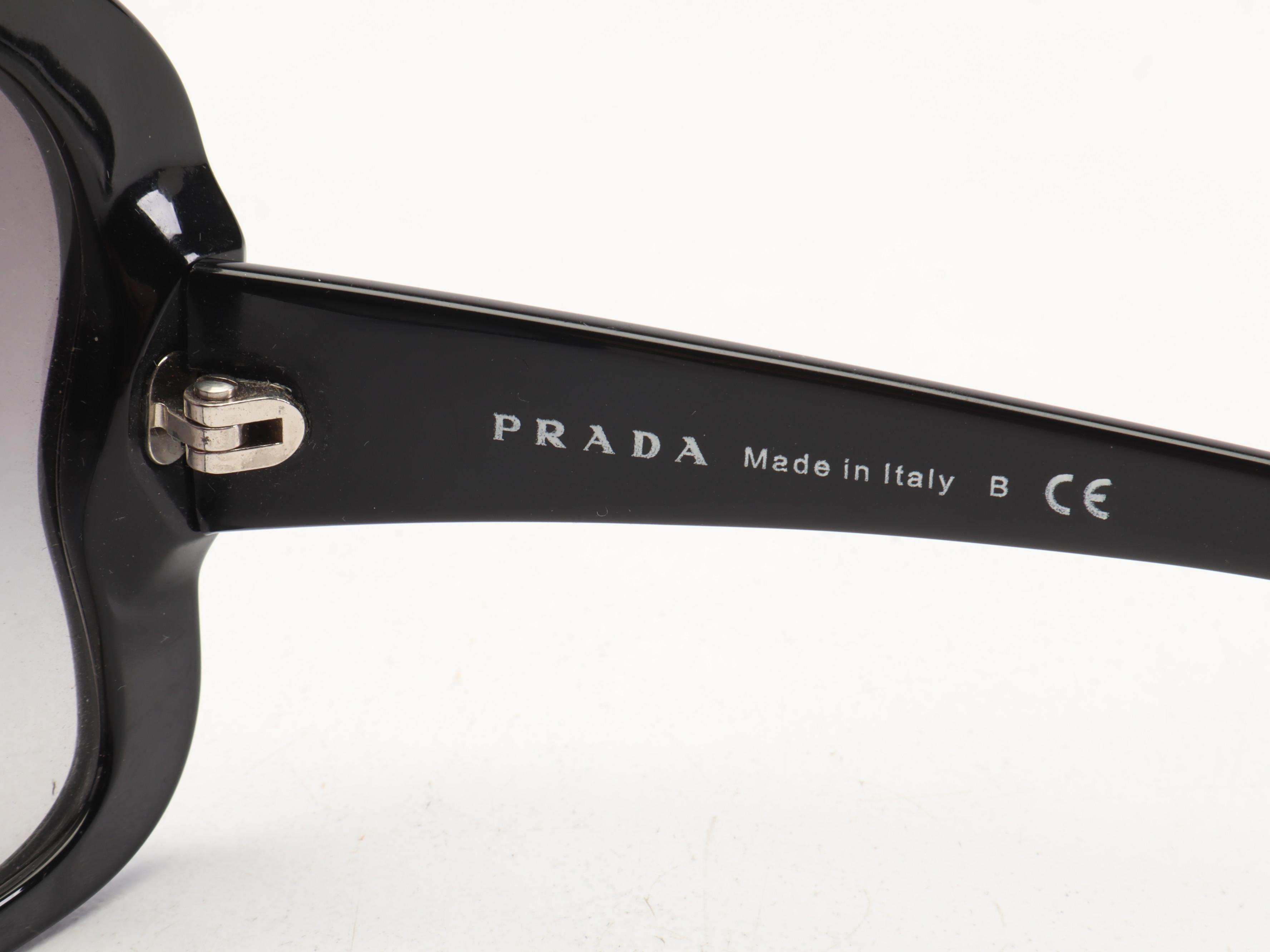 Prada Butterfly Frame Sunglasses in Black