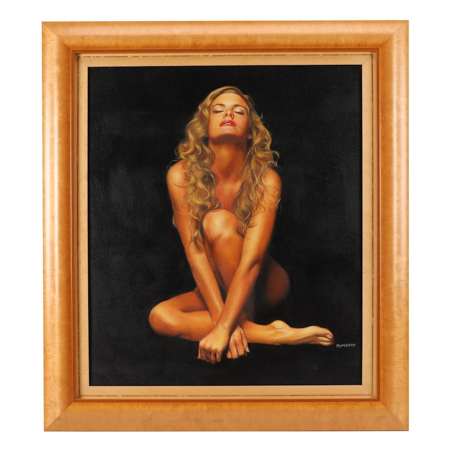 Tom Pomeroy Female Nude Oil Painting