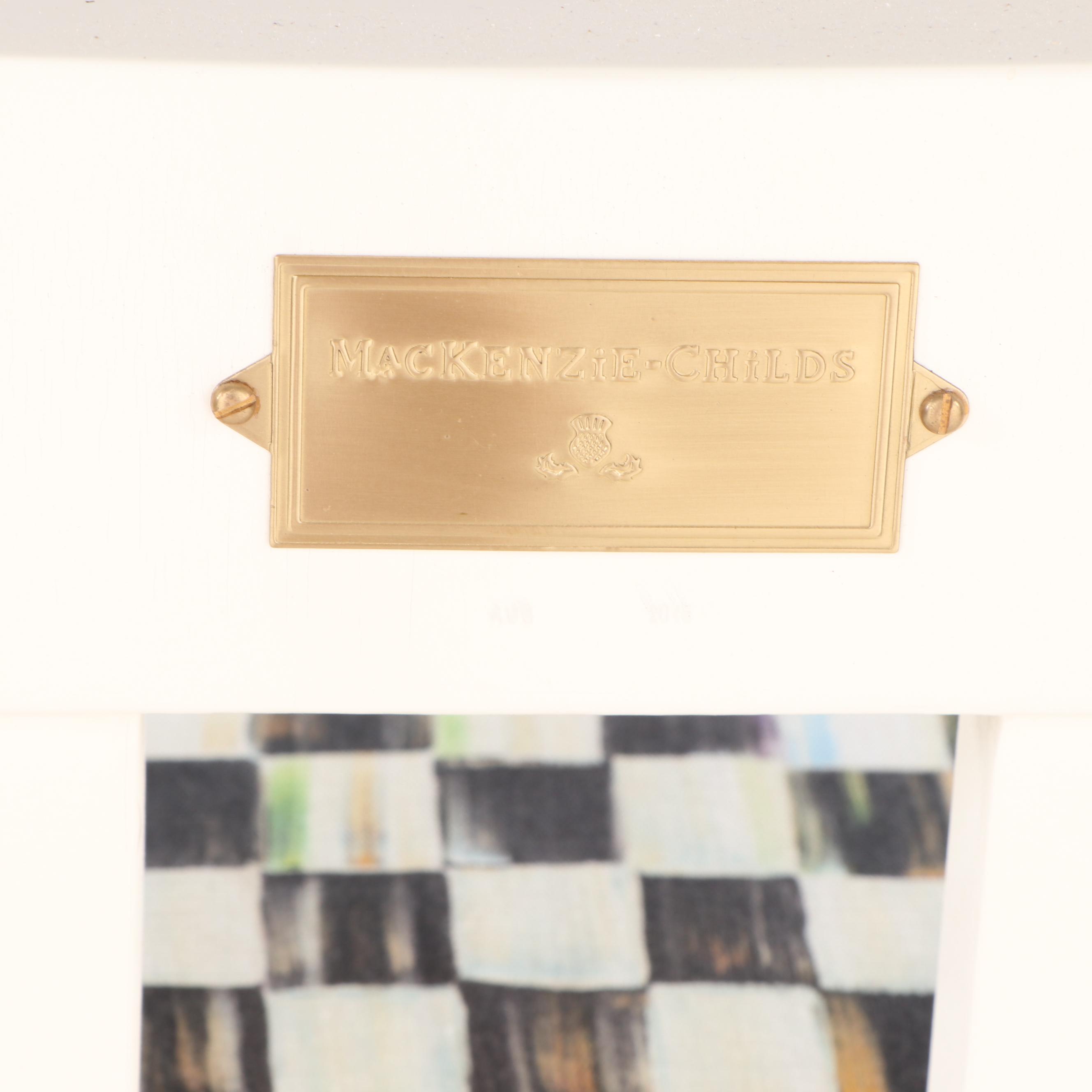 Mackenzie-Childs "Courtly Check" Boot Bench