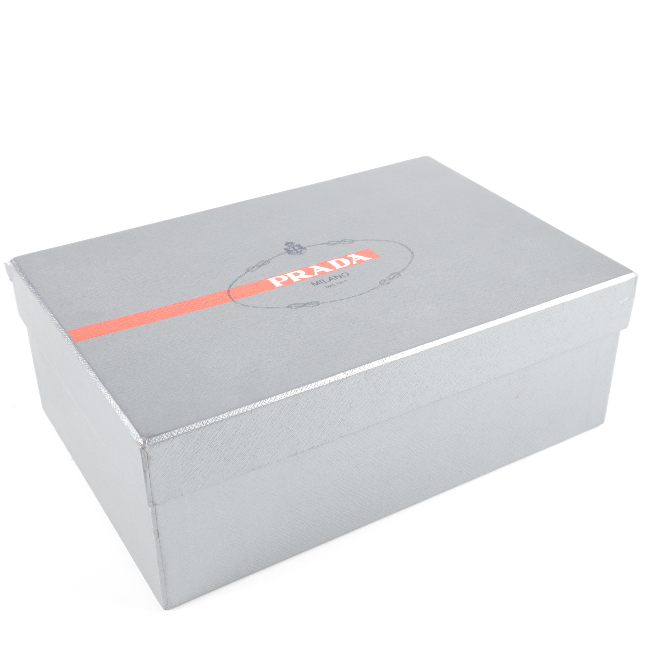 Prada Houndstooth Tweed and Brown Suede Peep-Toe High Heel Pumps