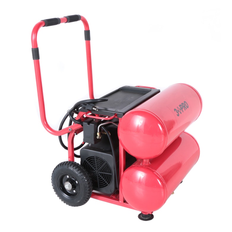 3 PRO 2.5HP Twin Horizontal Tank 8 GAL Air Compressor