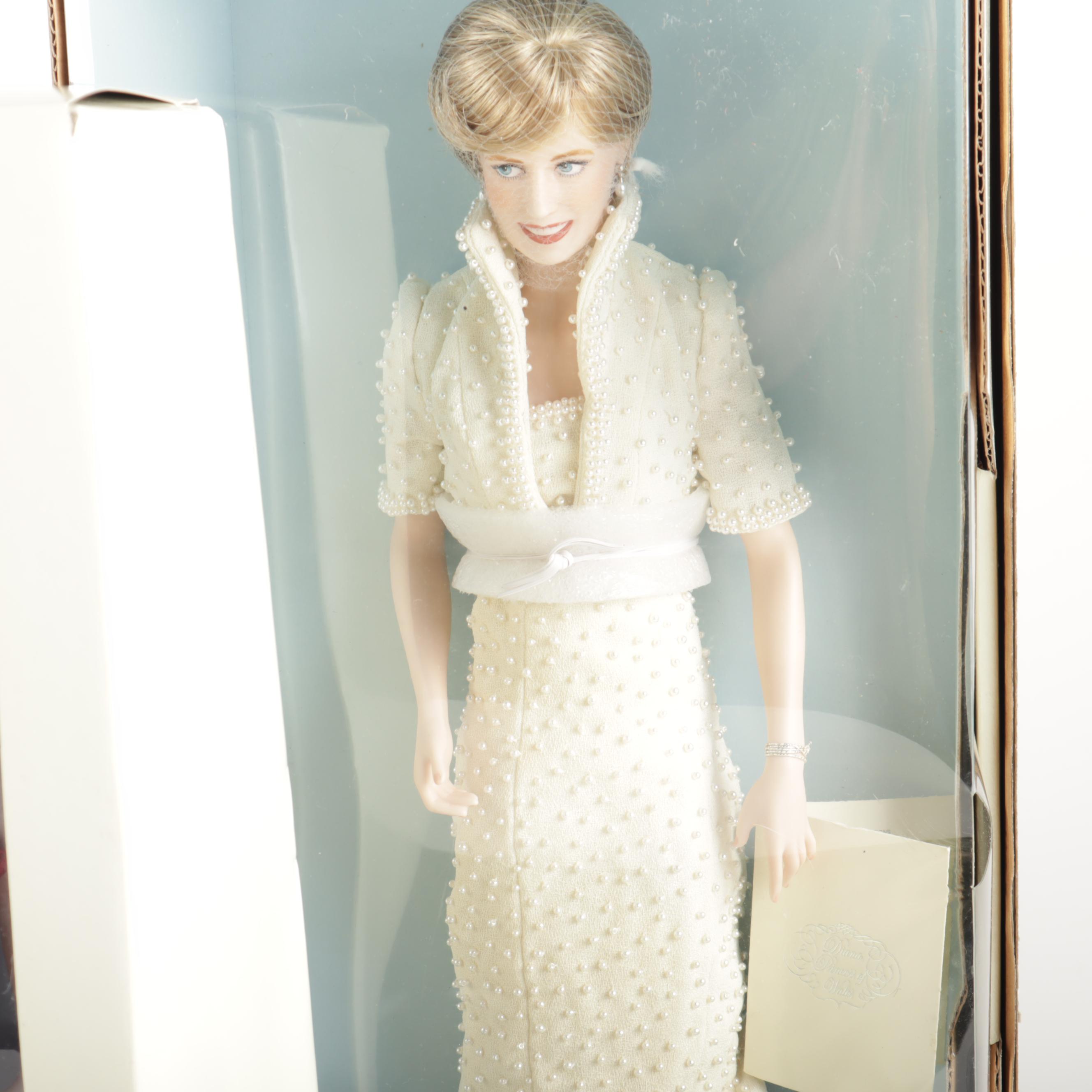 Franklin Mint Princess Diana Porcelain Doll Collection