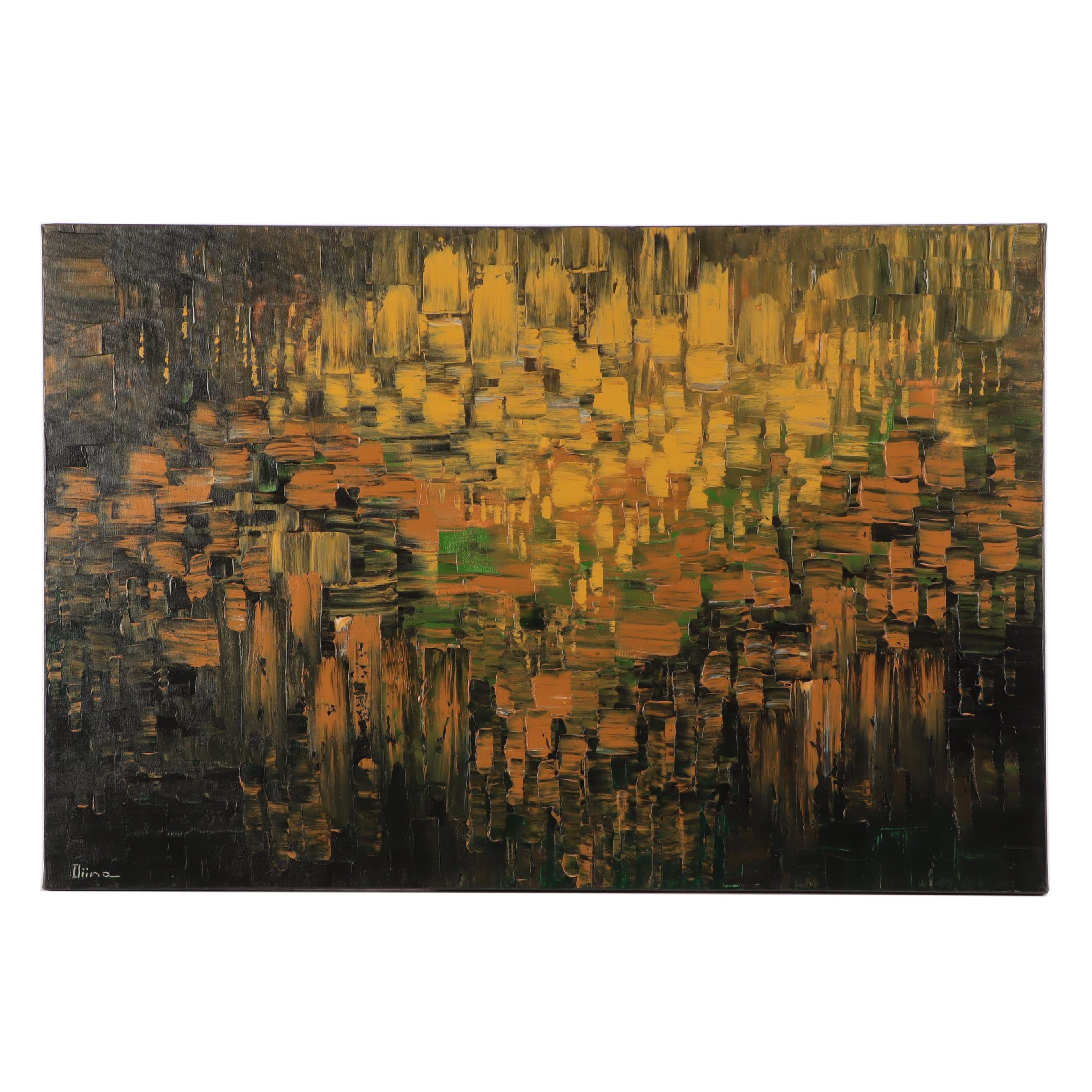 Tatiana Iliina-Gooden Abstract Acrylic Painting "Clairvoyance"