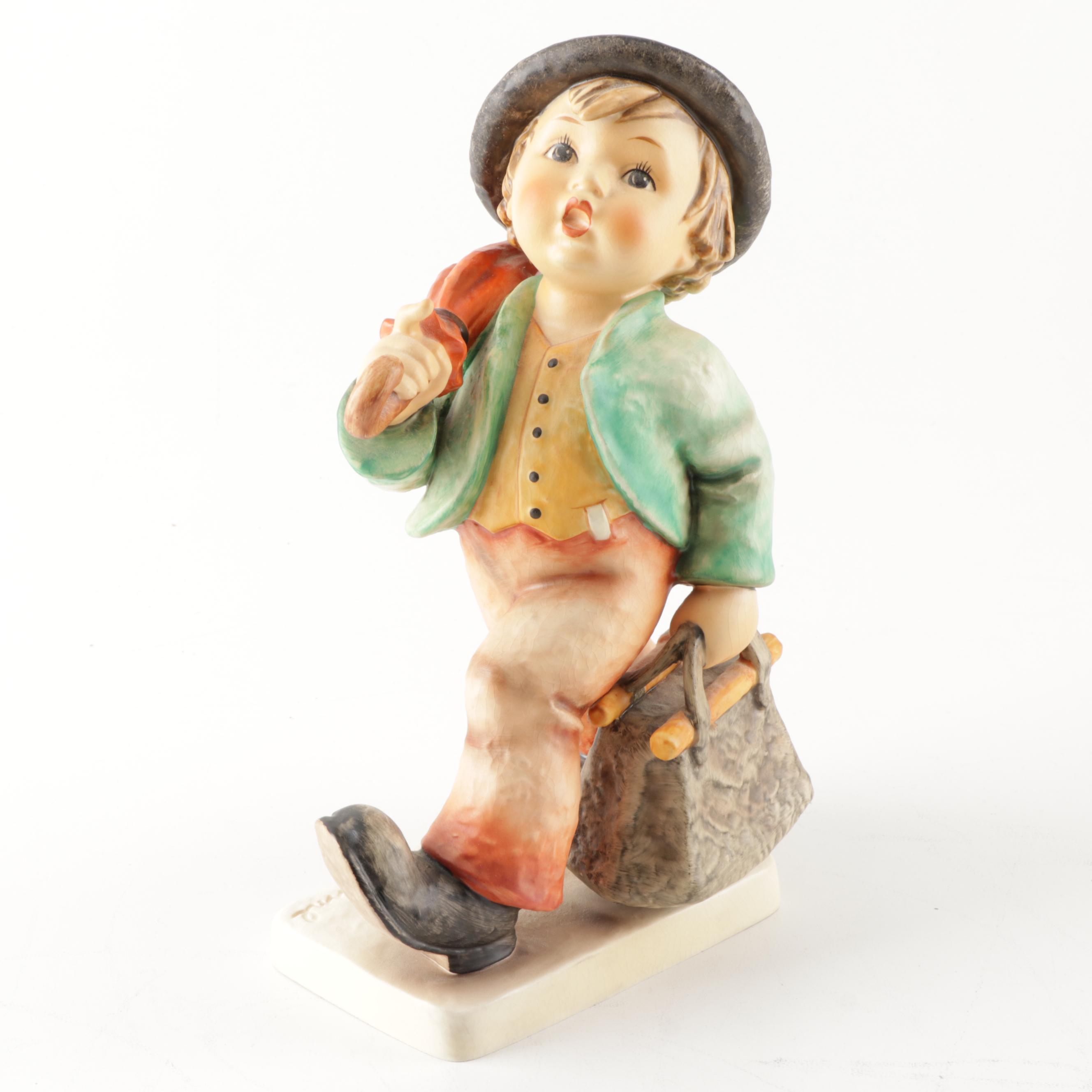 Hummel "Merry Wanderer" Large Porcelain Figurine, circa 1972