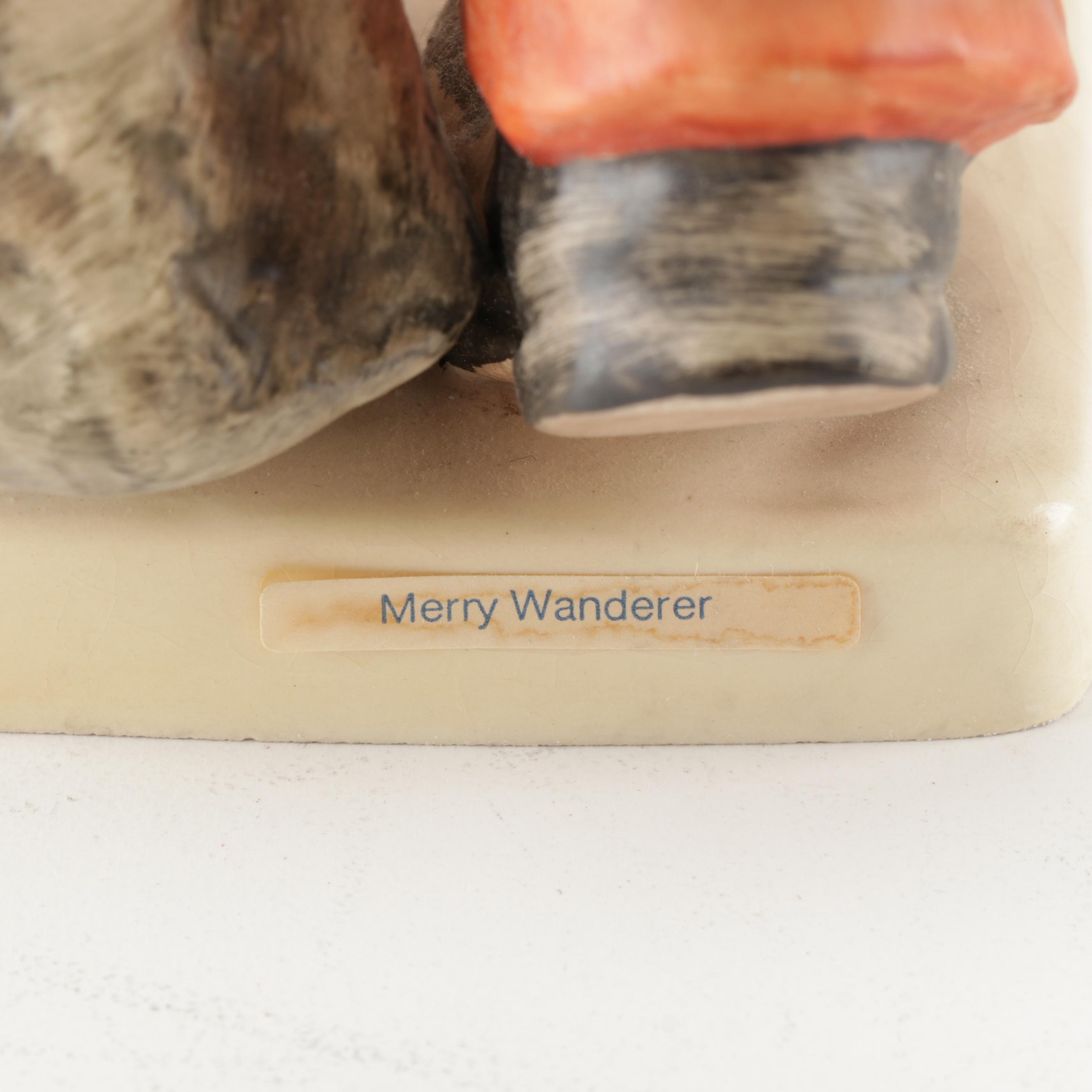 Hummel "Merry Wanderer" Large Porcelain Figurine, circa 1972