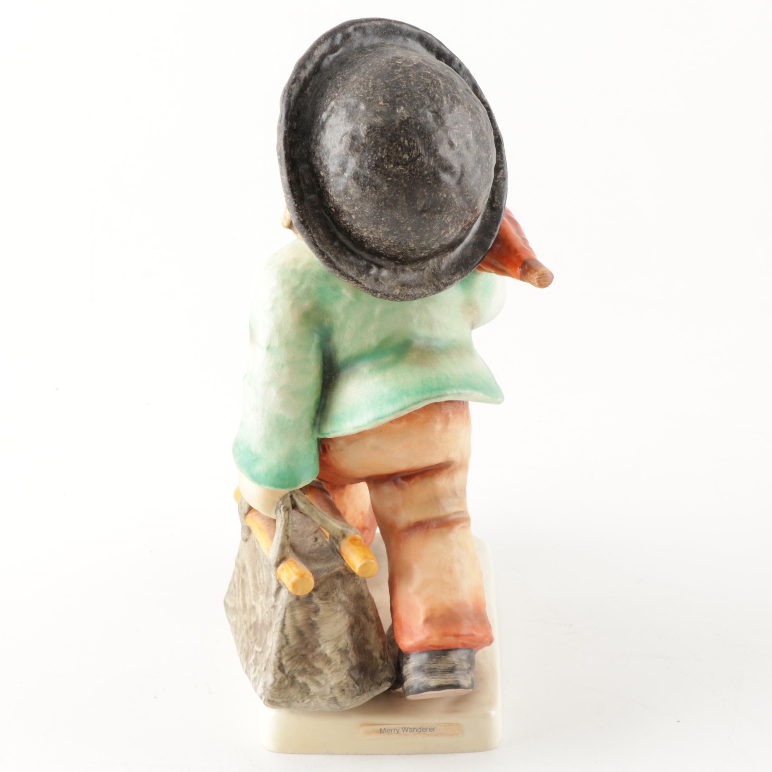 Hummel "Merry Wanderer" Large Porcelain Figurine, circa 1972