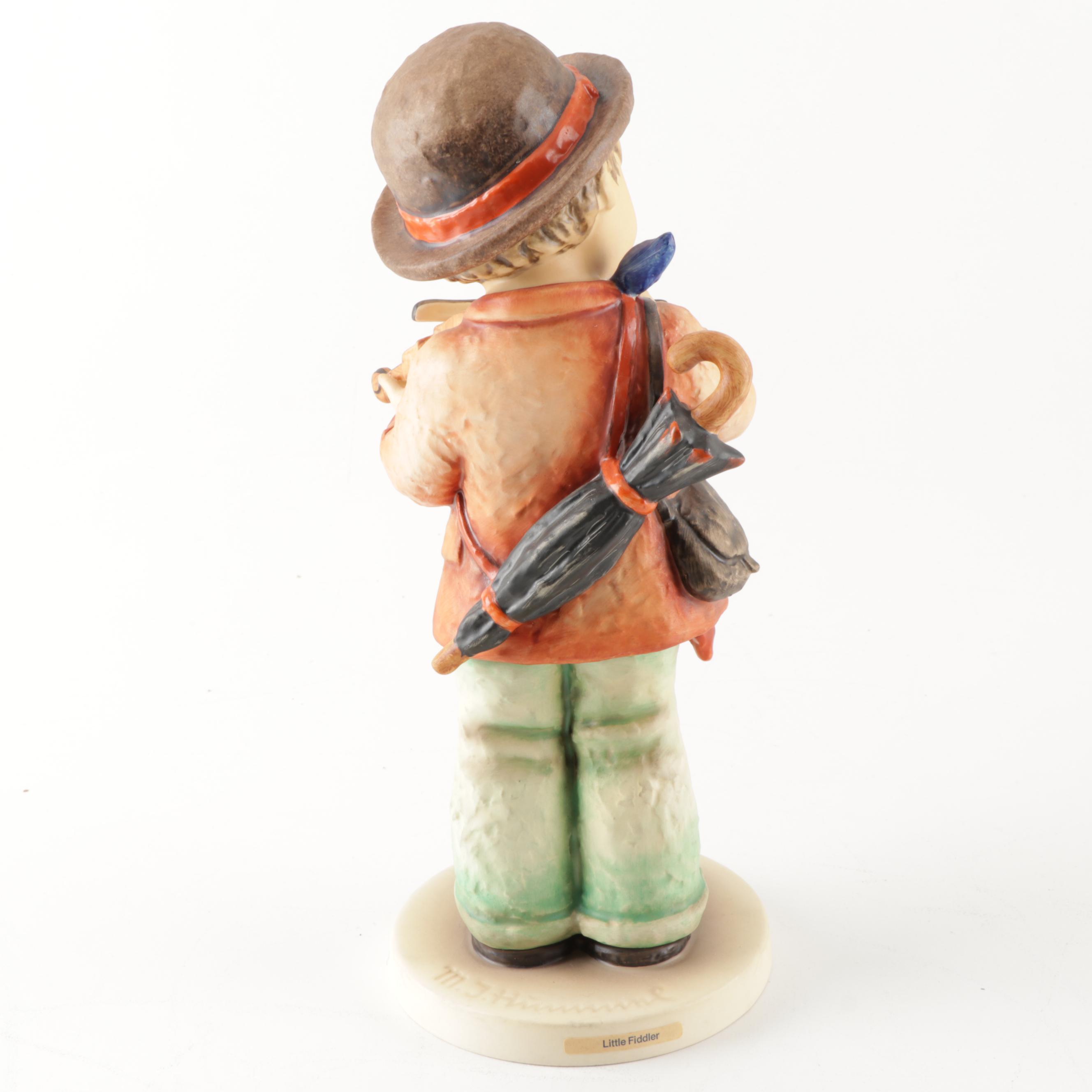 Hummel "Little Fiddler" Large Porcelain Figurine, circa 1972