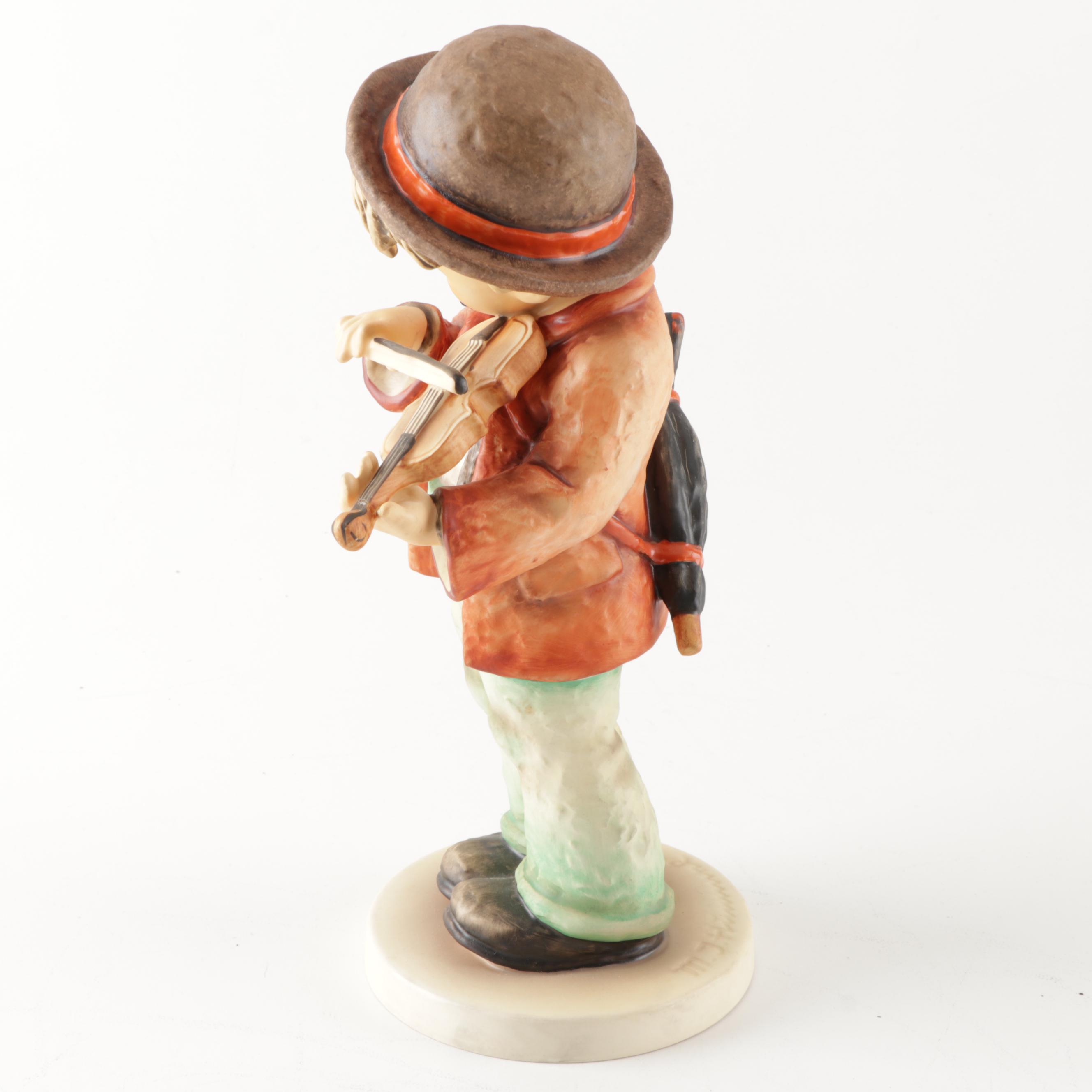 Hummel "Little Fiddler" Large Porcelain Figurine, circa 1972