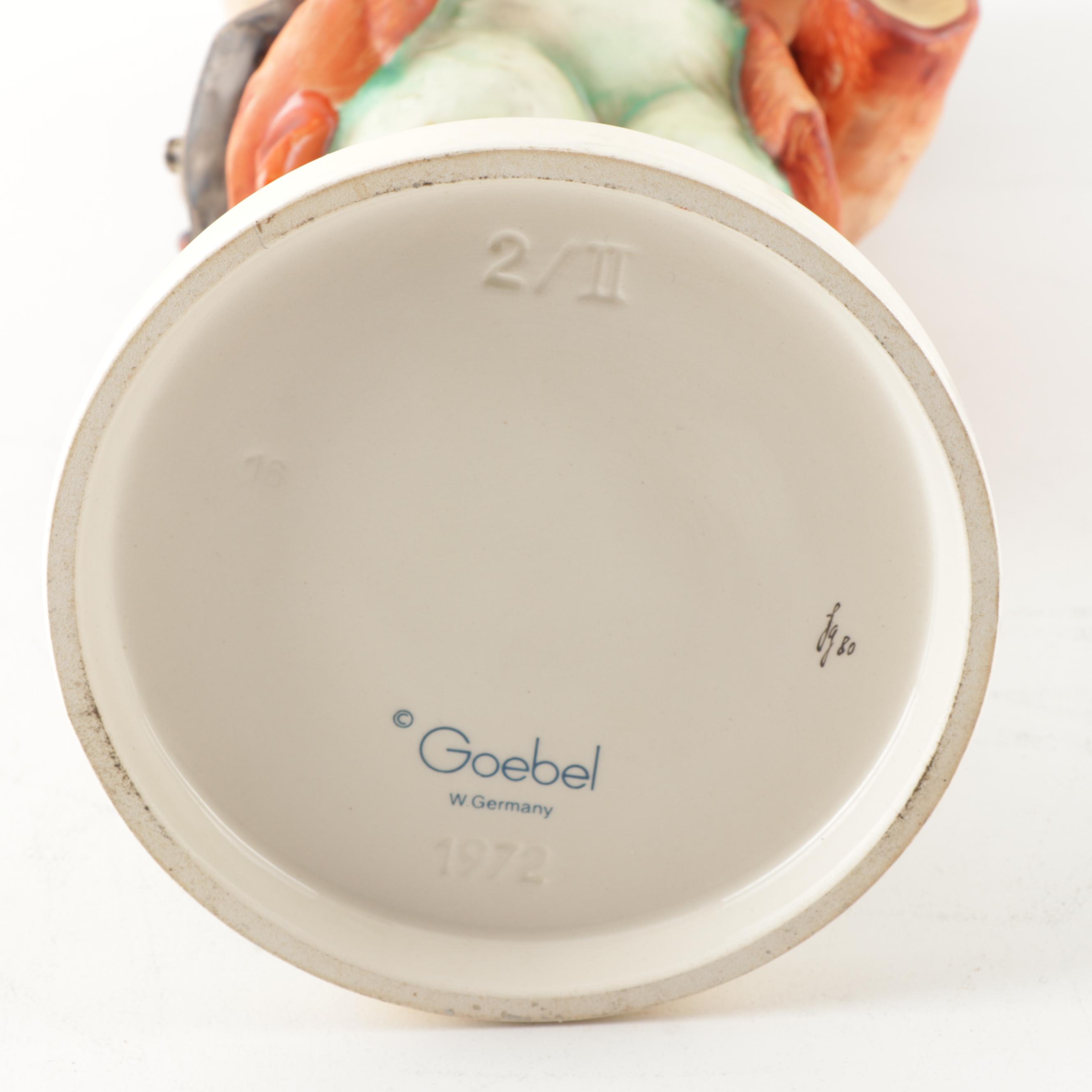 Hummel "Little Fiddler" Large Porcelain Figurine, circa 1972