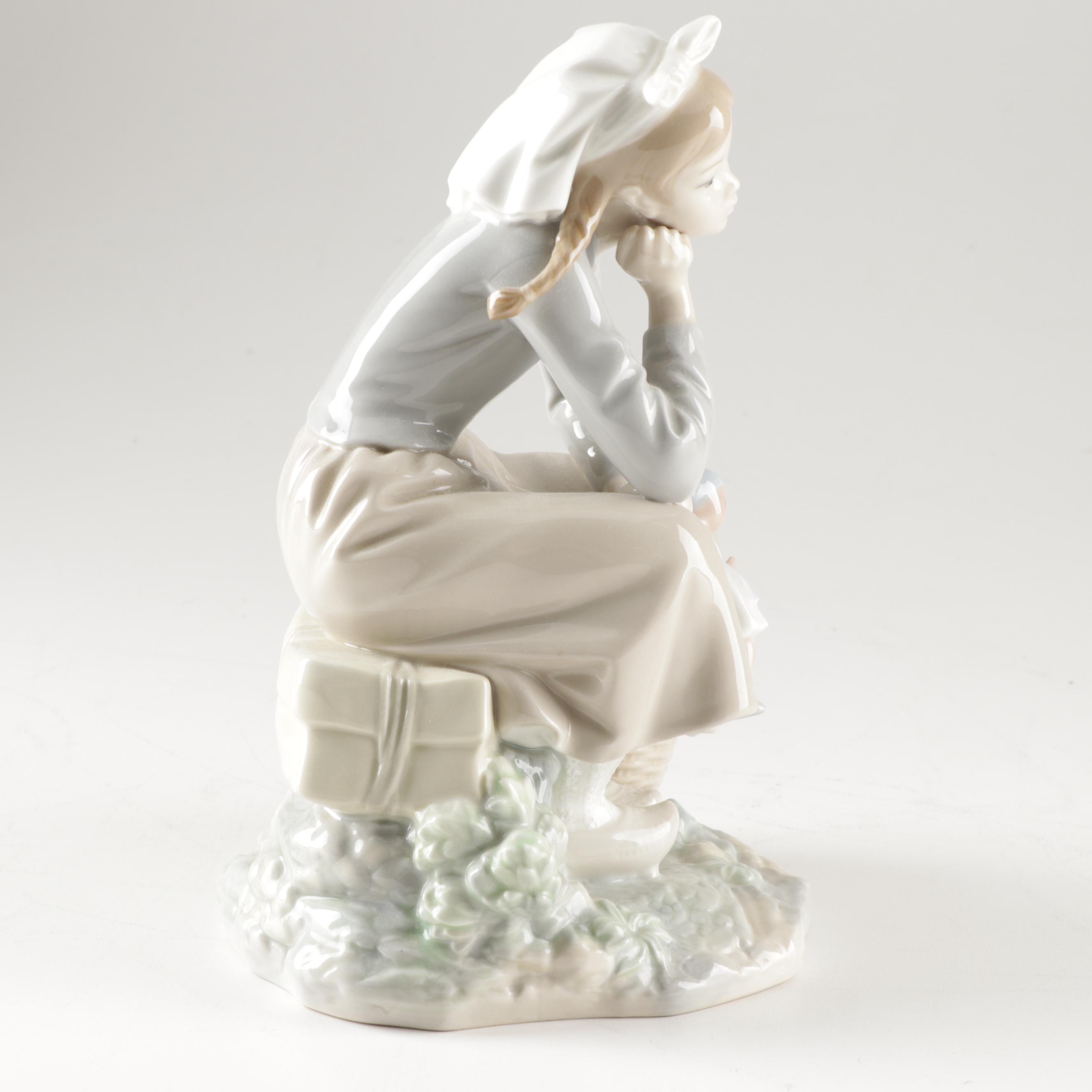 Lladró "Girl with Doll" Porcelain Figurine