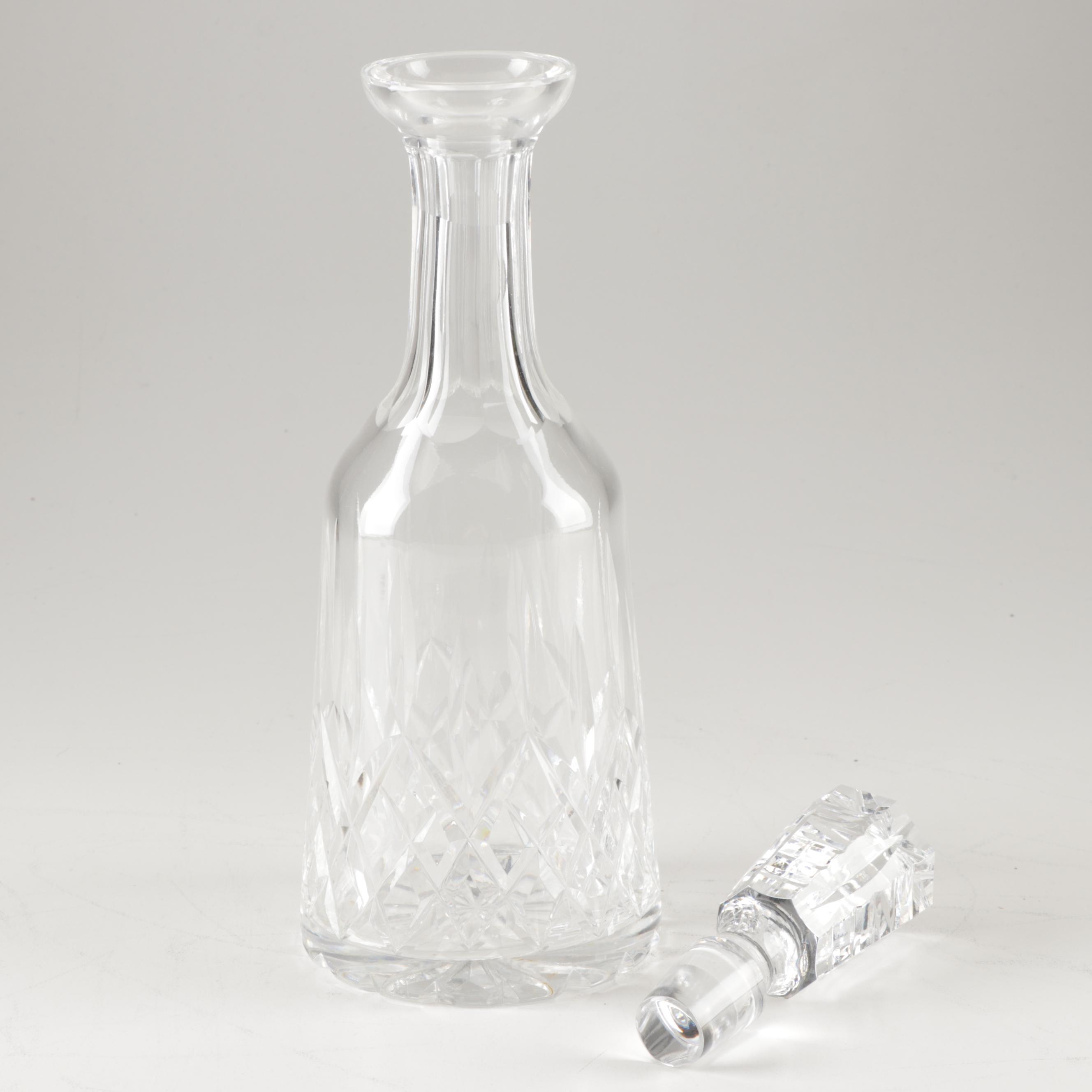 Waterford "Lismore" Crystal Wine Decanter with Stopper