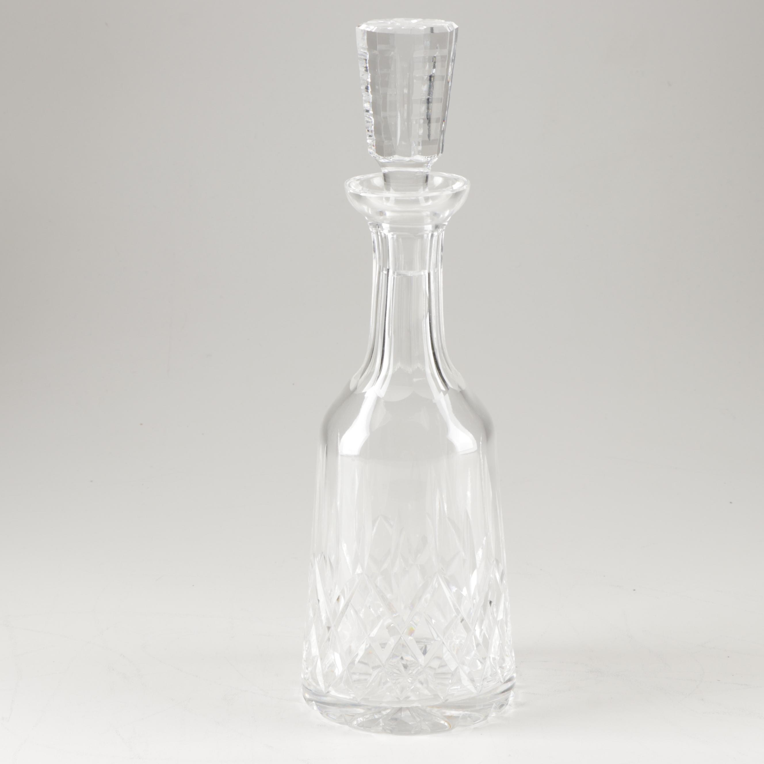 Waterford "Lismore" Crystal Wine Decanter with Stopper