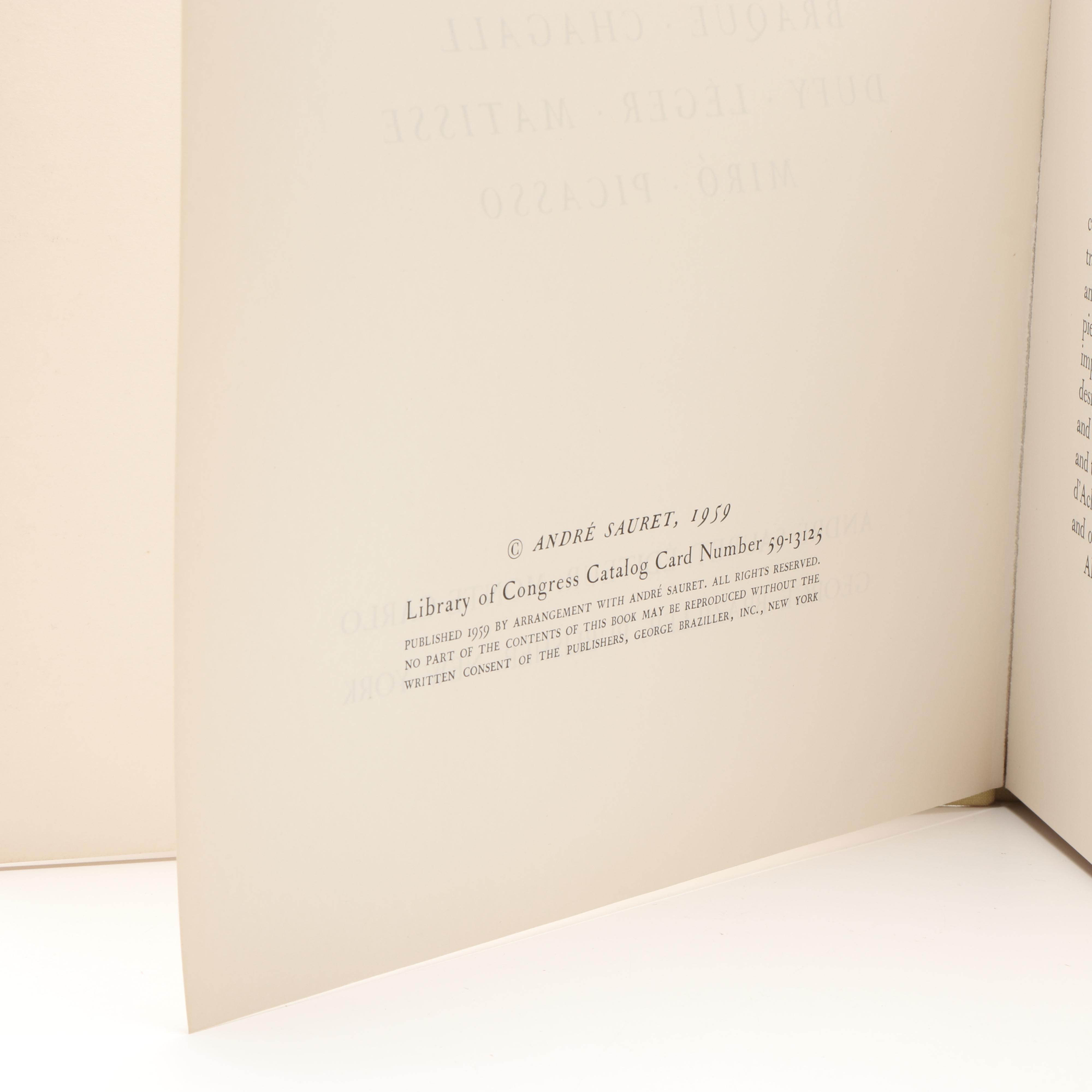 First Edition "The Complete Original Posters of Braque, Chagall, Dufy, Léger"