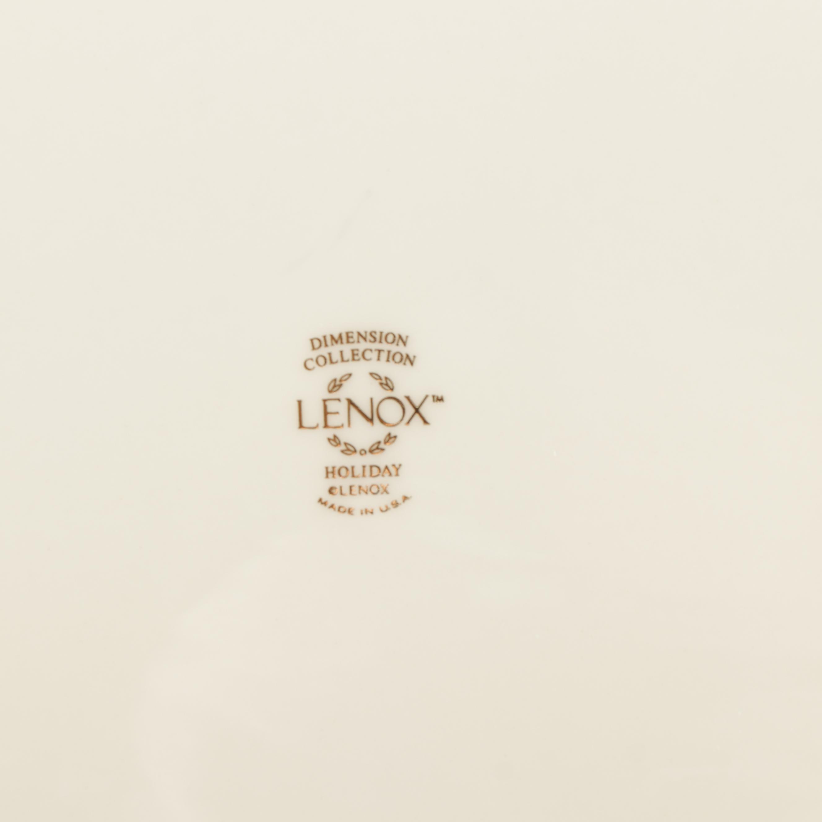 Lenox "Holiday" Porcelain Dinnerware