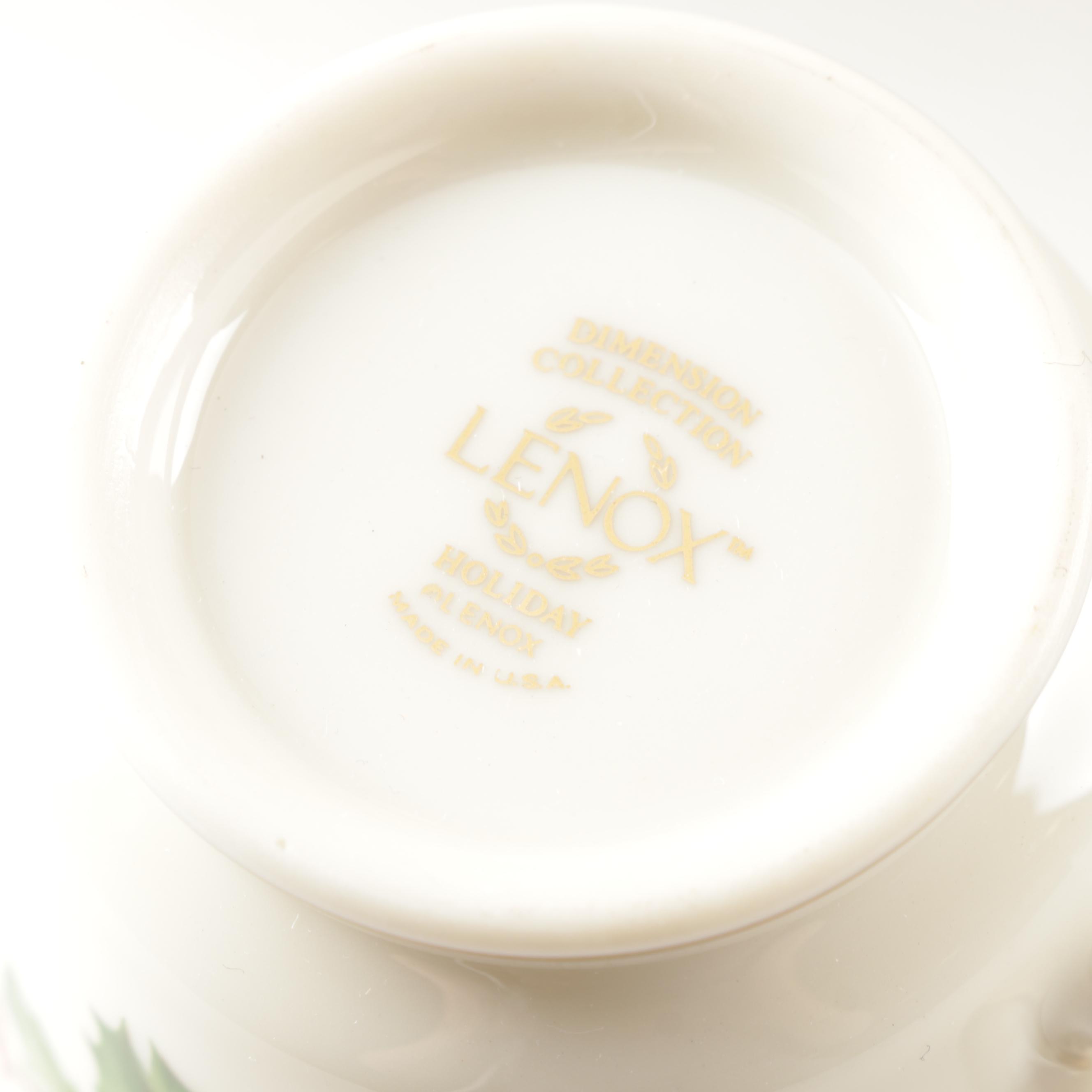 Lenox "Holiday" Porcelain Dinnerware