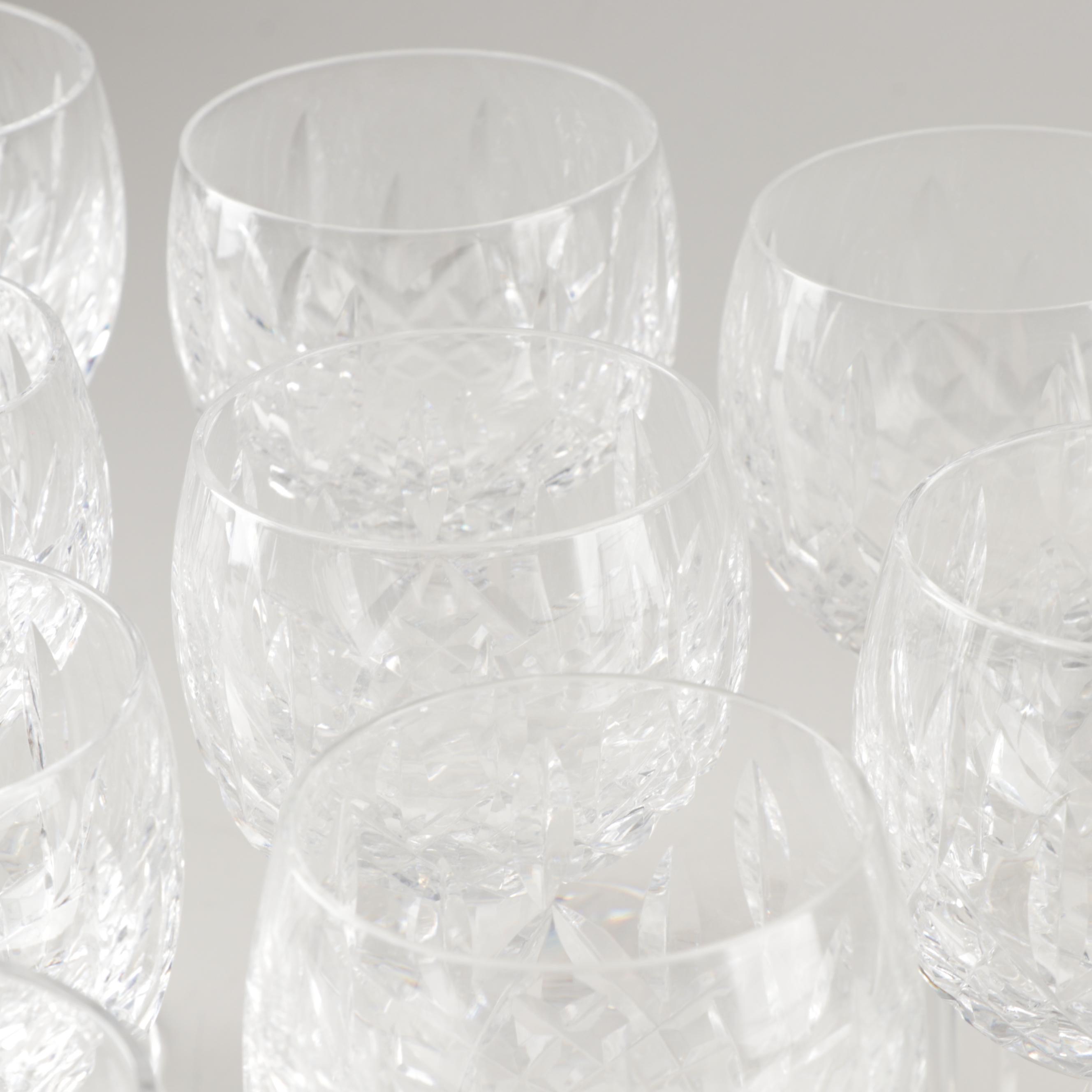 Waterford "Lismore" Crystal Wine Hocks
