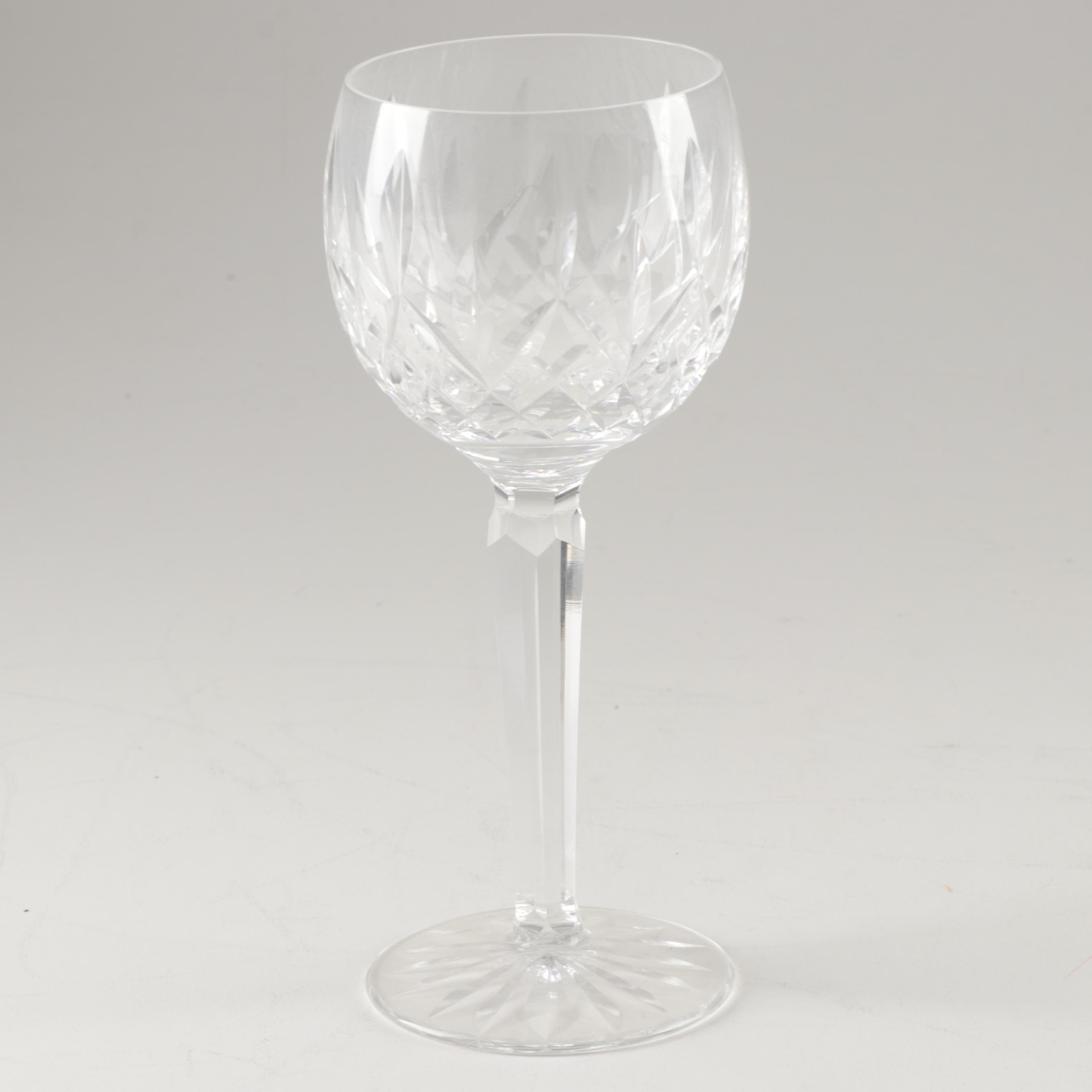 Waterford "Lismore" Crystal Wine Hocks