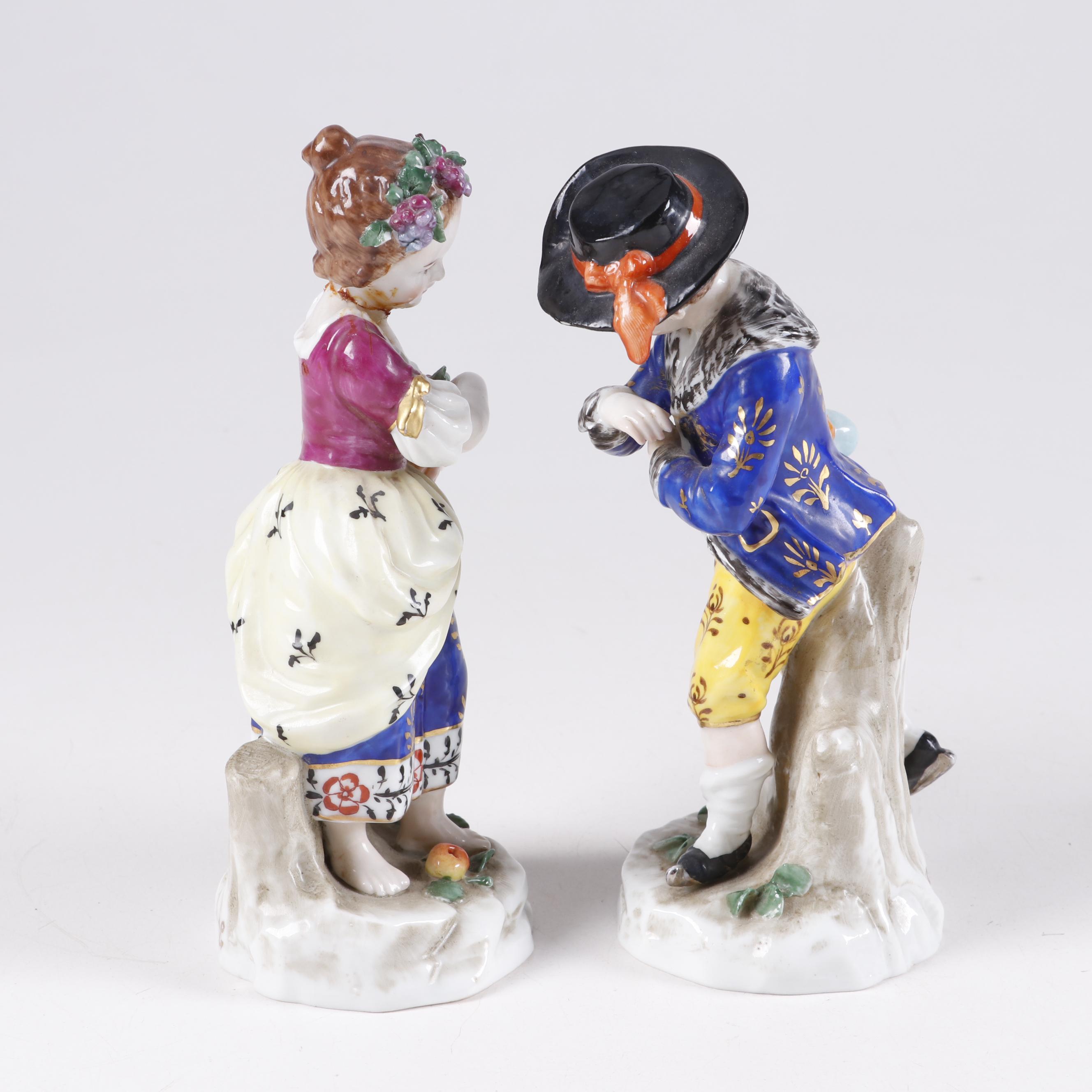 German Sitzendorf Style Porcelain Figurines
