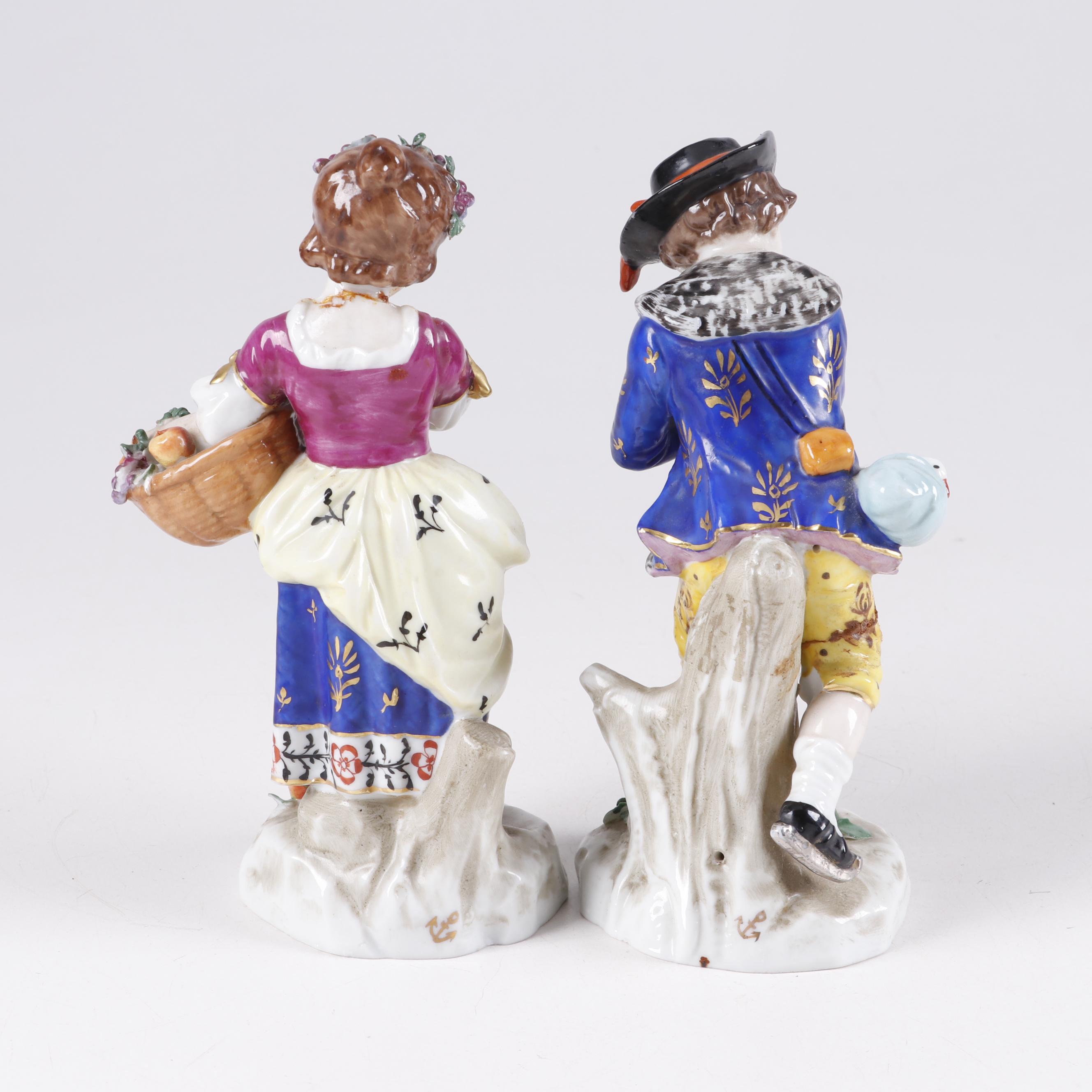 German Sitzendorf Style Porcelain Figurines