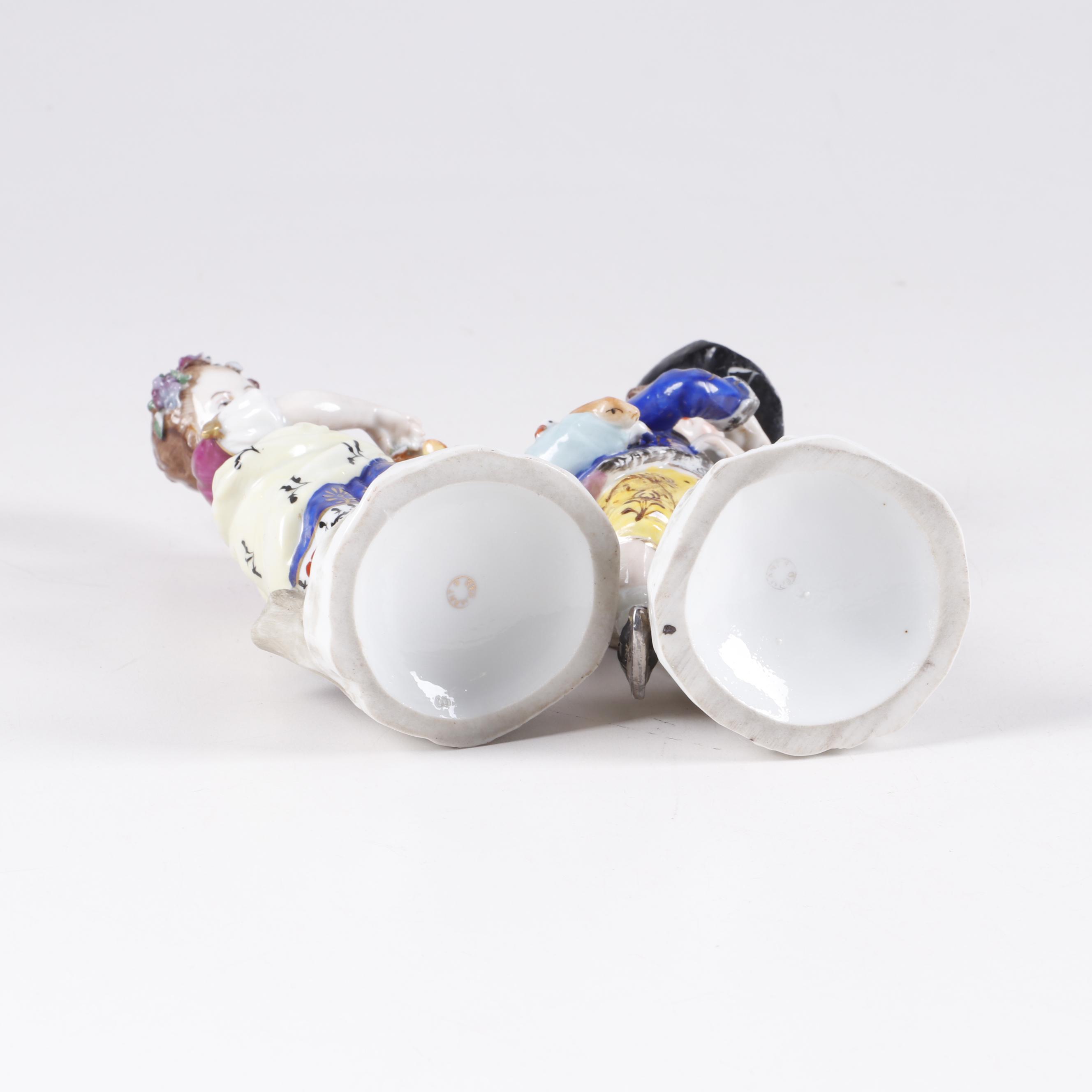 German Sitzendorf Style Porcelain Figurines