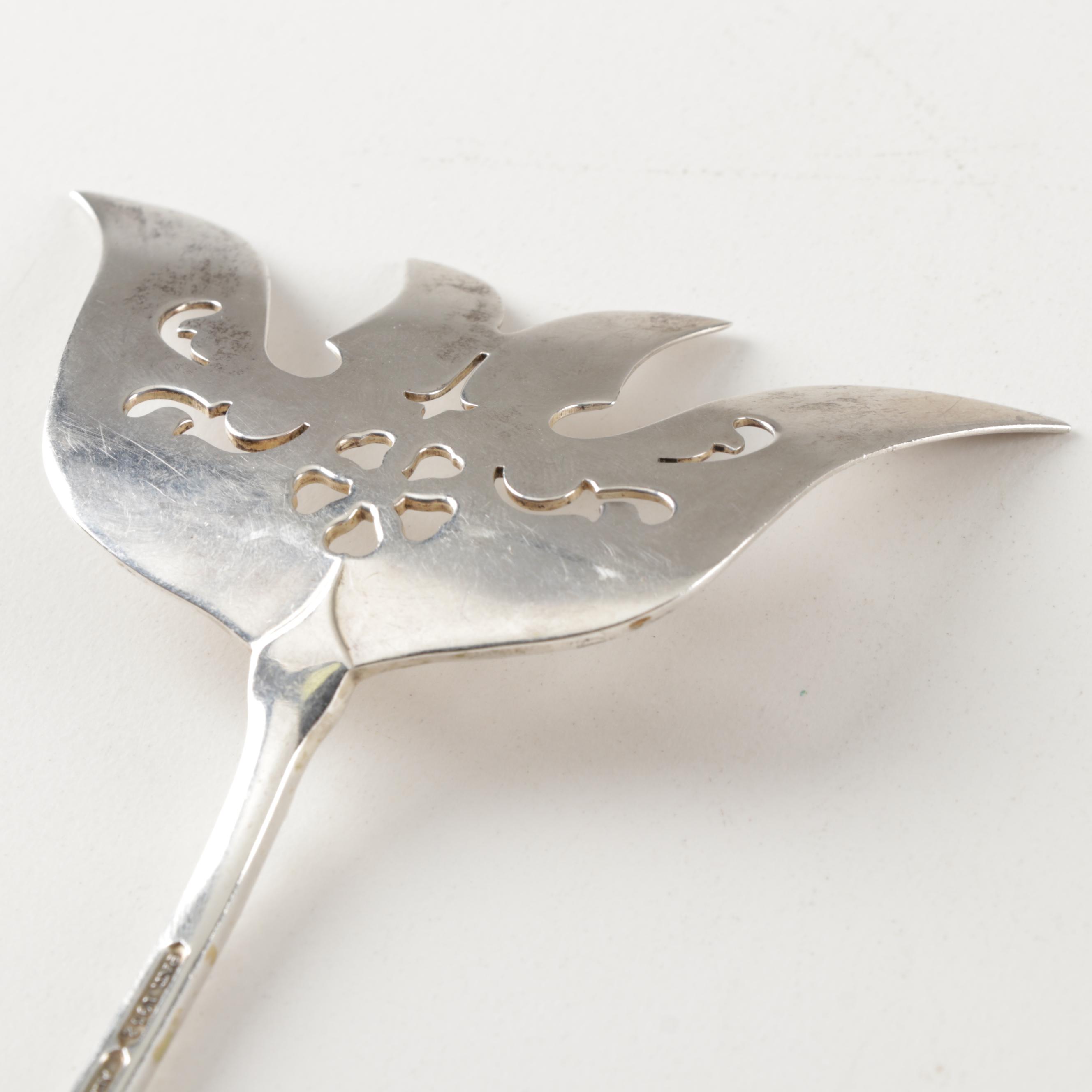 Alvin "Bridal Bouquet" Sterling Silver Bacon Fork, Circa 1932